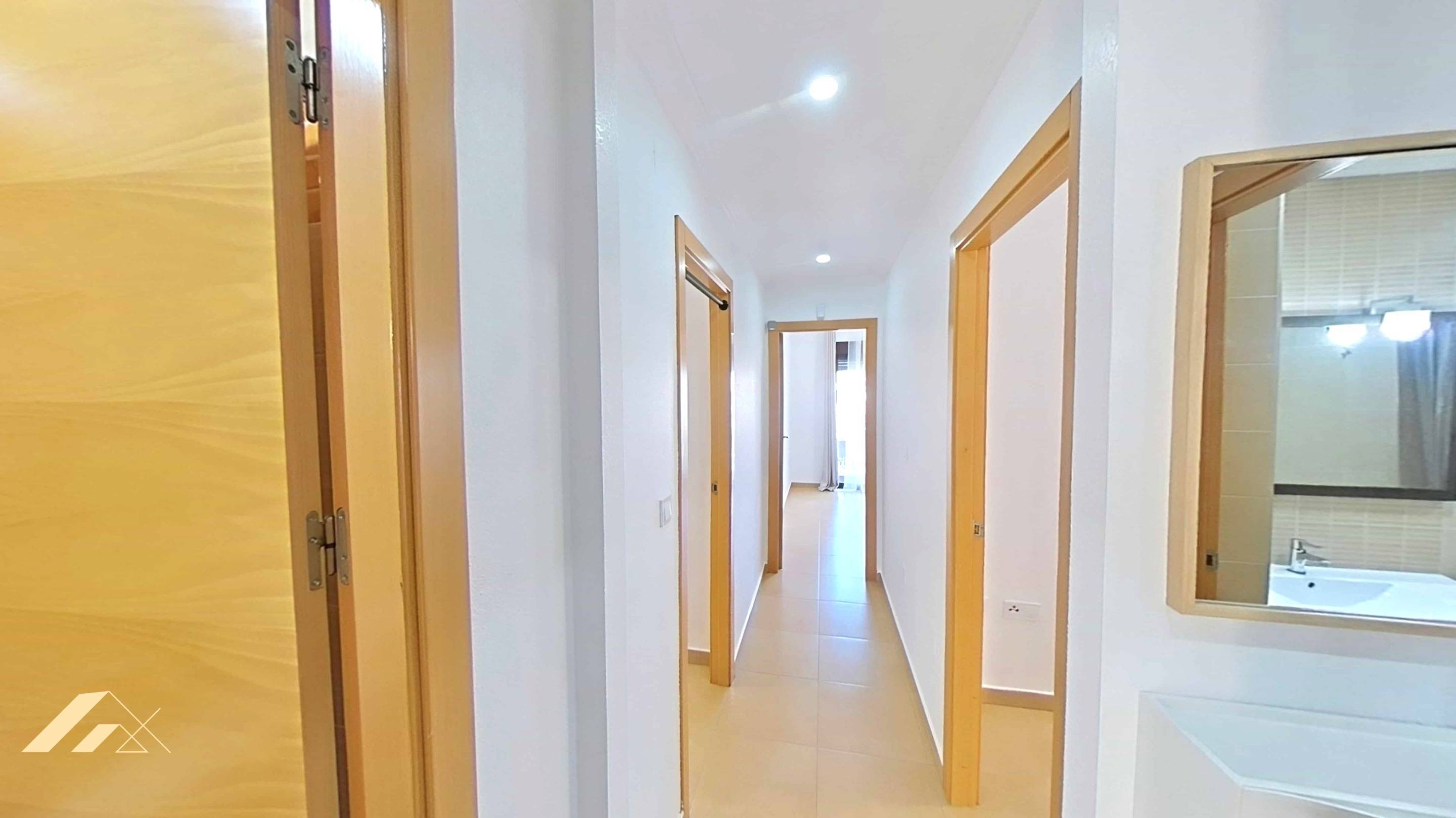 Kitchen worktop and fitted units in ground-floor apartment, Lomas de Cabo Roig