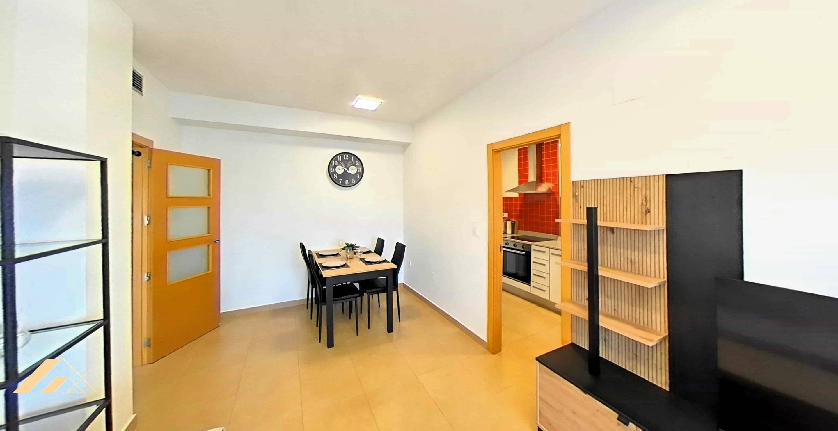 Bedroom with built-in storage in apartment, Lomas de Cabo Roig