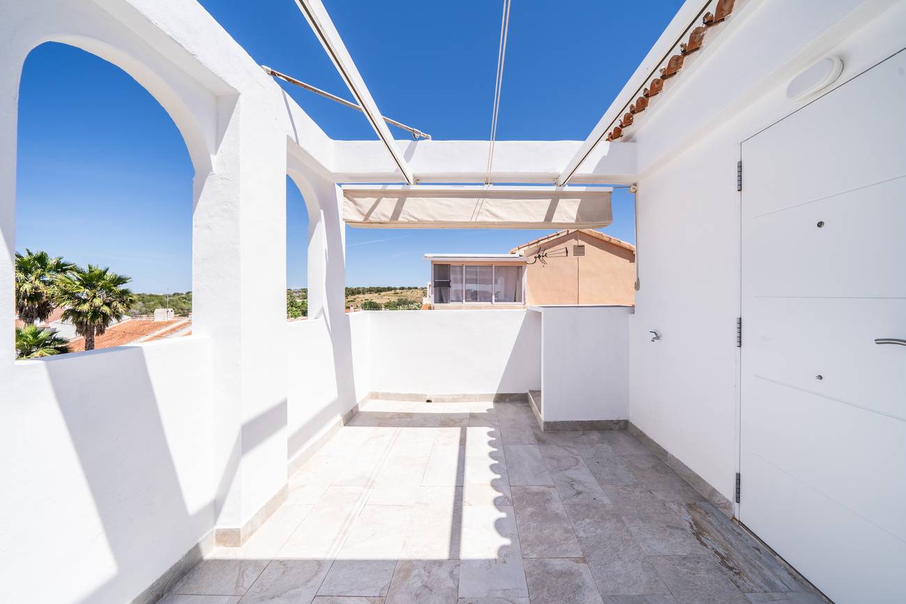Window view from bedroom in La Siesta apartment, Torrevieja