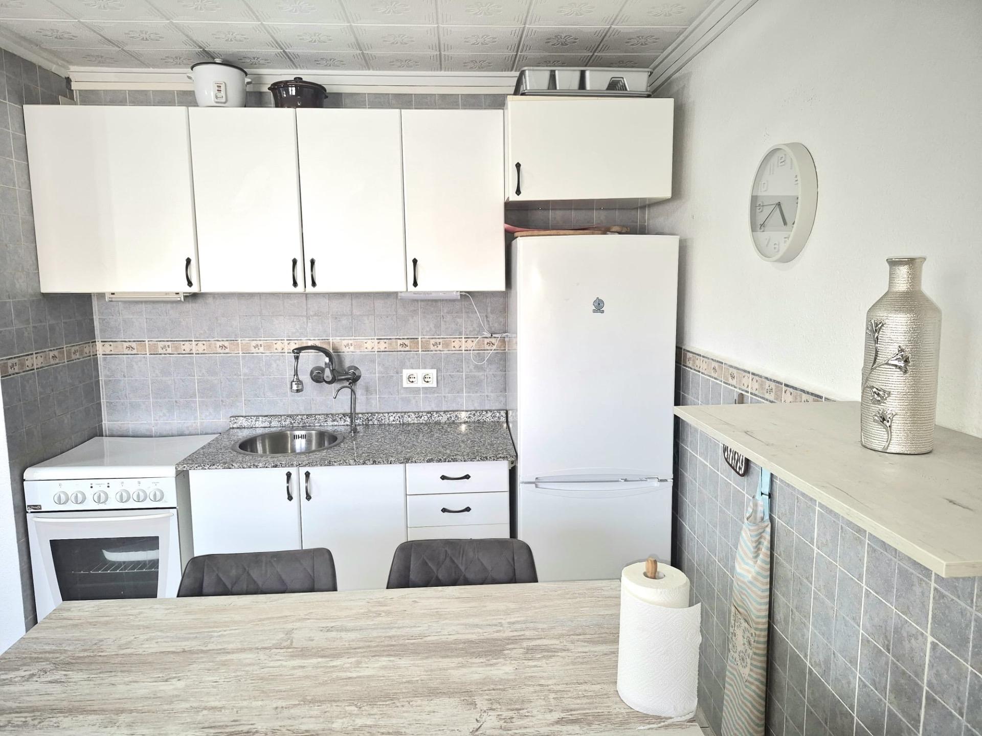 Exterior view of bungalow block in gated urbanisation, Torretas, Torrevieja