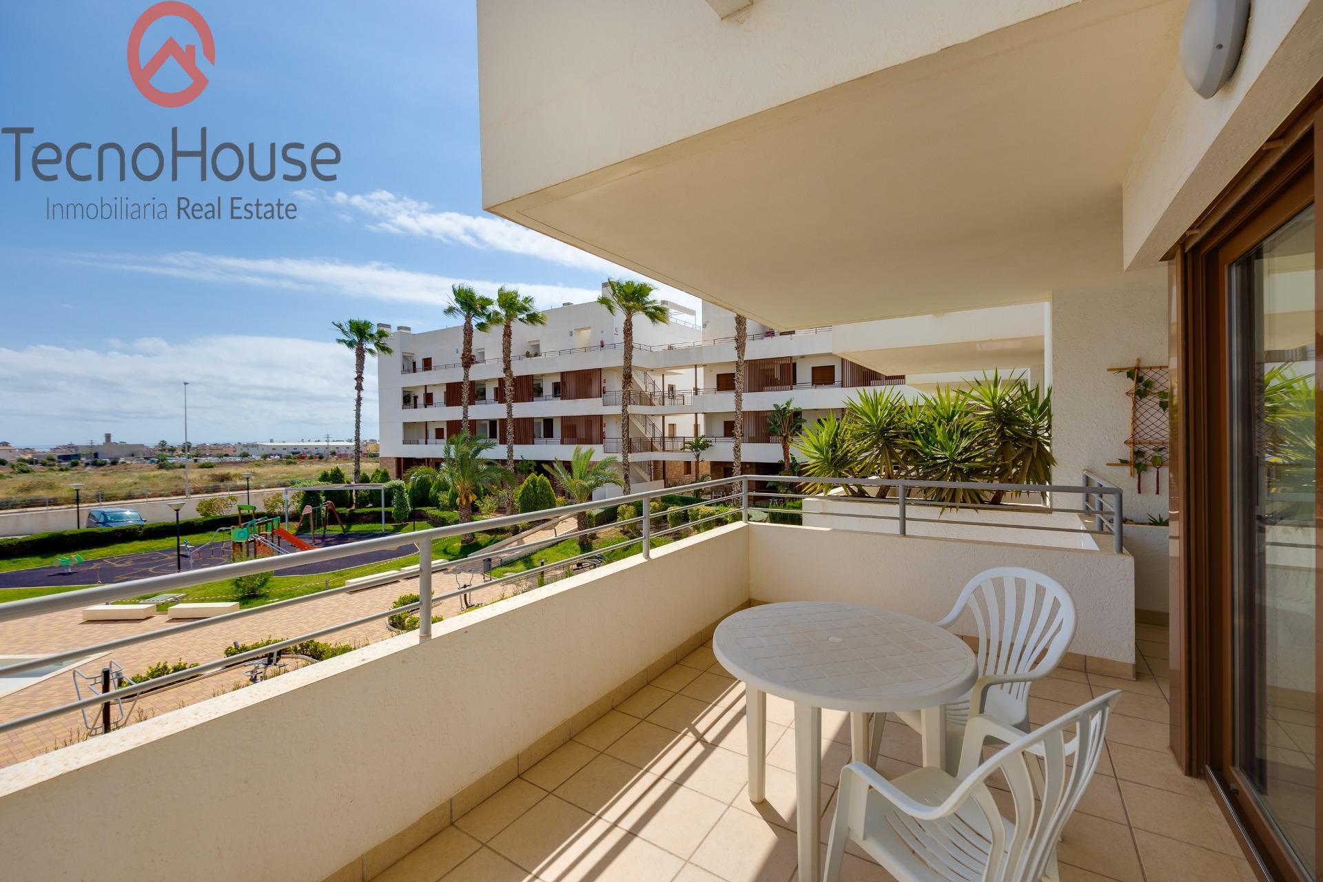 Living room window with natural light, Lomas de Cabo Roig apartment