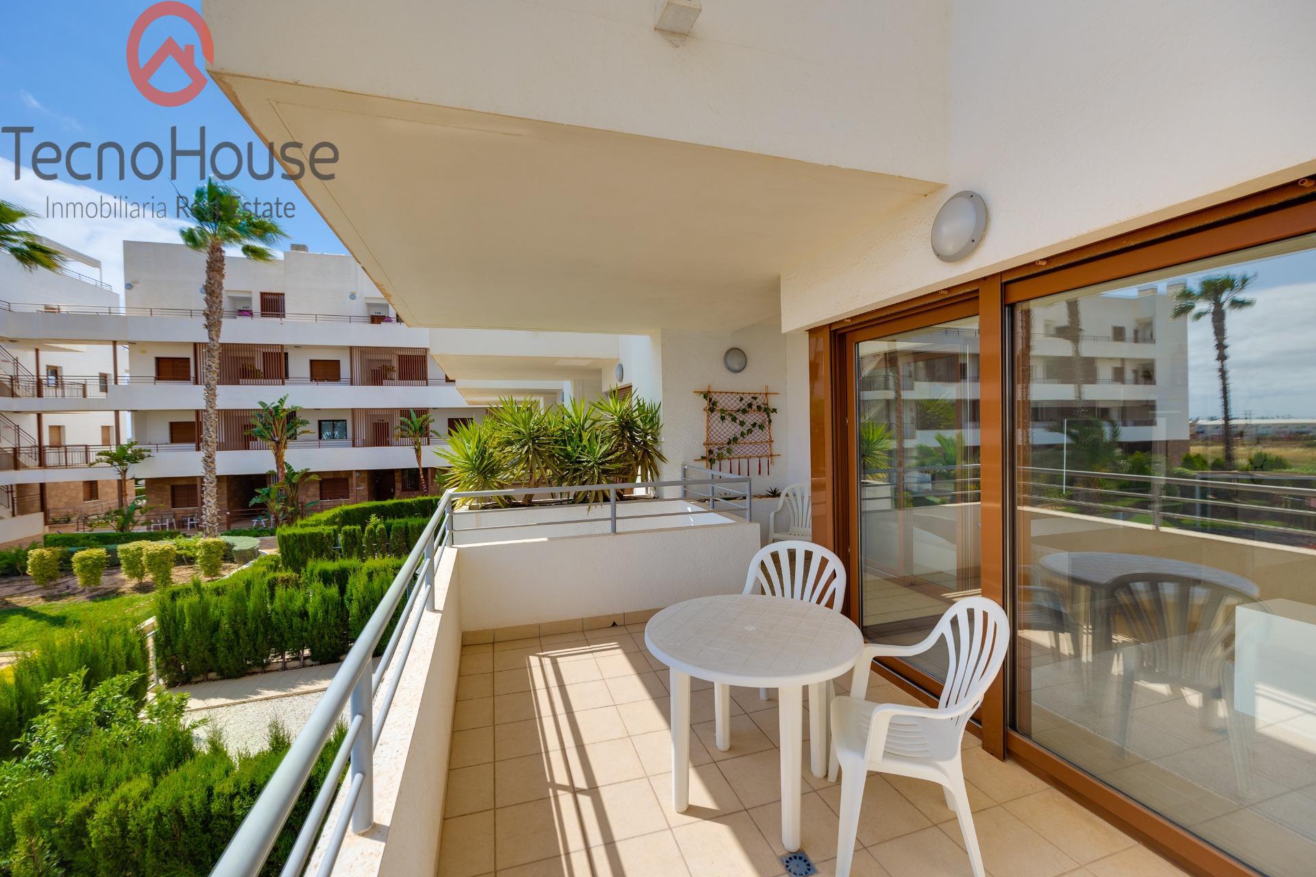 Dining area adjacent to kitchen in apartment, Lomas de Cabo Roig