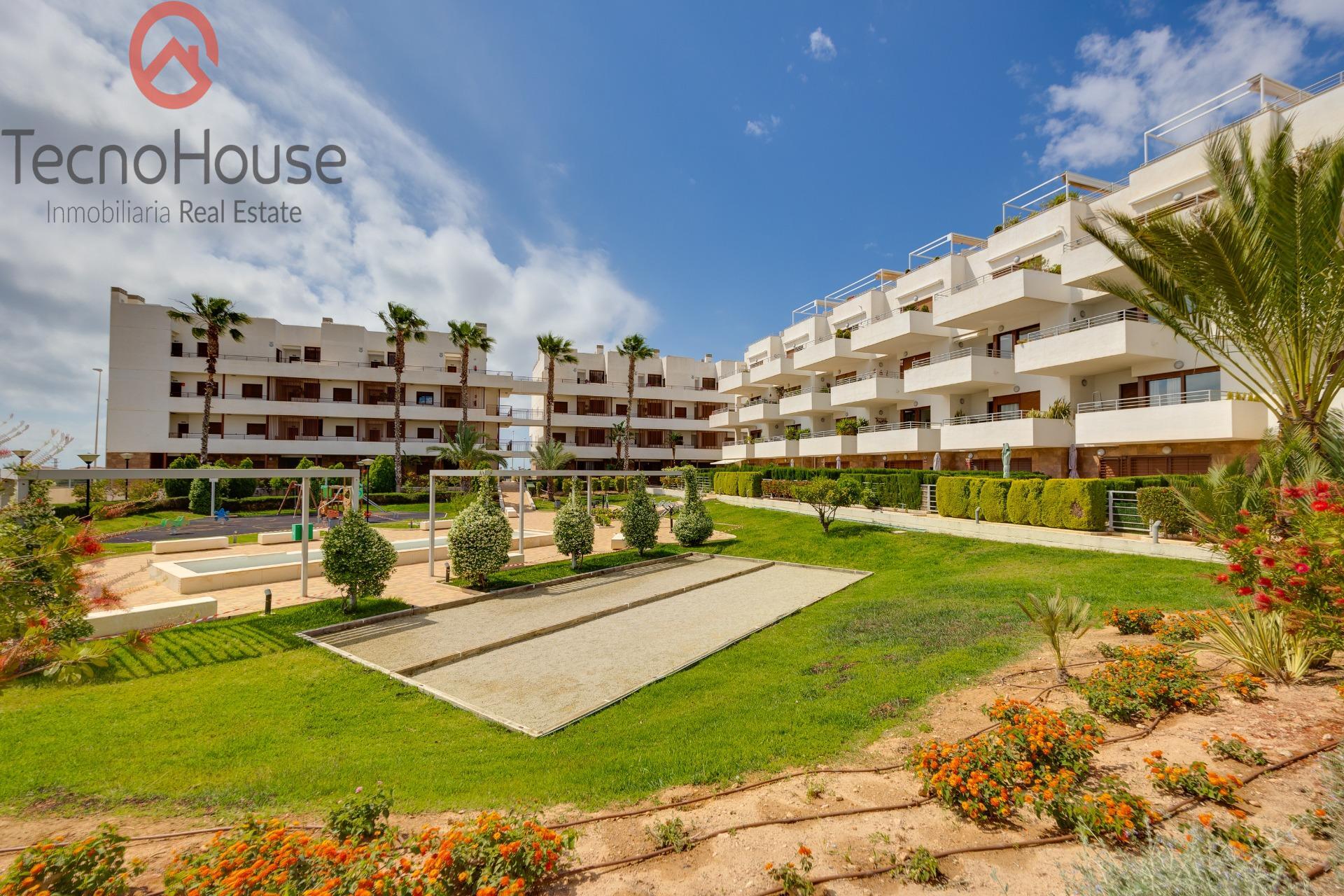 Evening view of communal pool area, Residencial Terrazas de Campoamor
