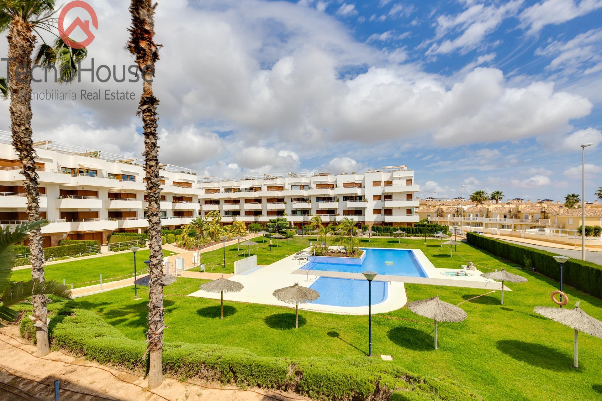 Outdoor dining area at complex, Residencial Terrazas de Campoamor