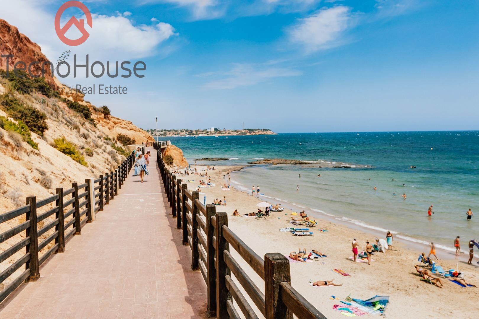 Kitchen units and worktop close-up, 2-bedroom apartment, Lomas de Cabo Roig