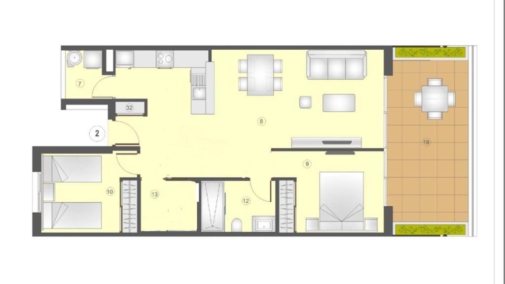 Plano — Apartment in Lomas de Cabo Roig