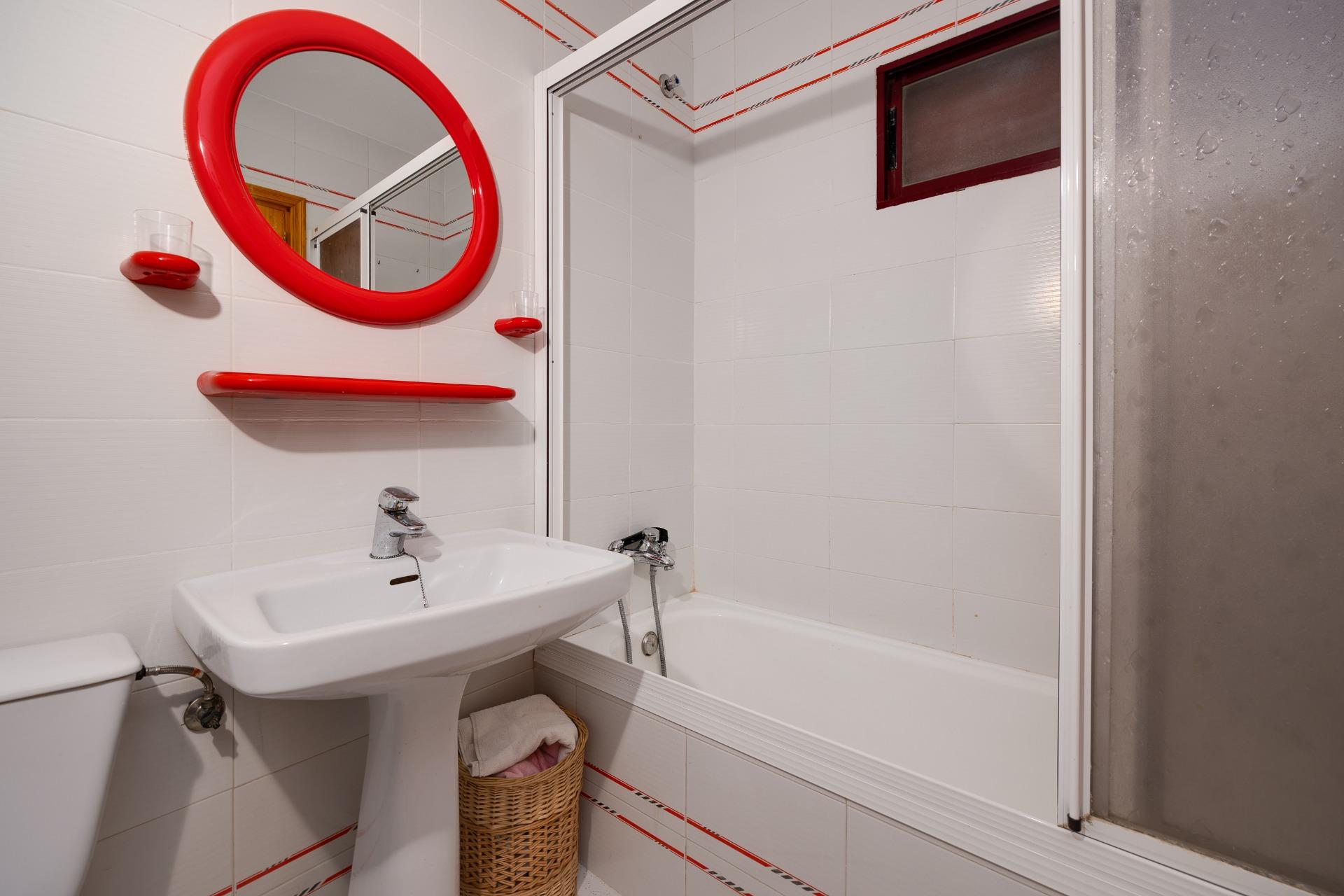Living room seating and terrace door, La Mata apartment