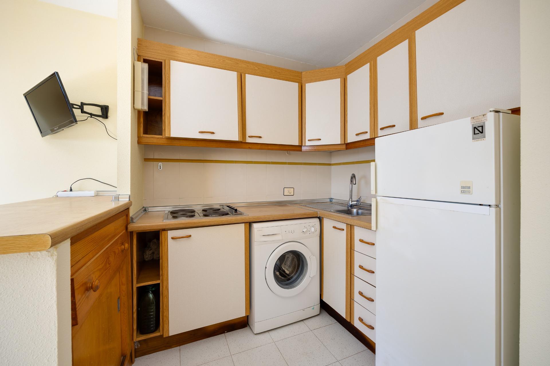 Kitchen with fitted units, apartment in La Mata, Torrevieja