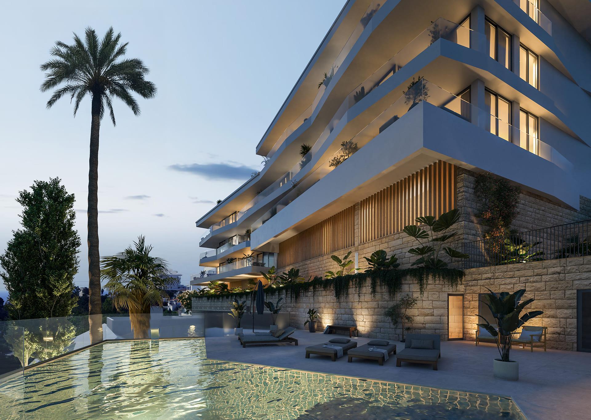 Interior detail of new-build apartment, Torreblanca del Sol, Fuengirola
