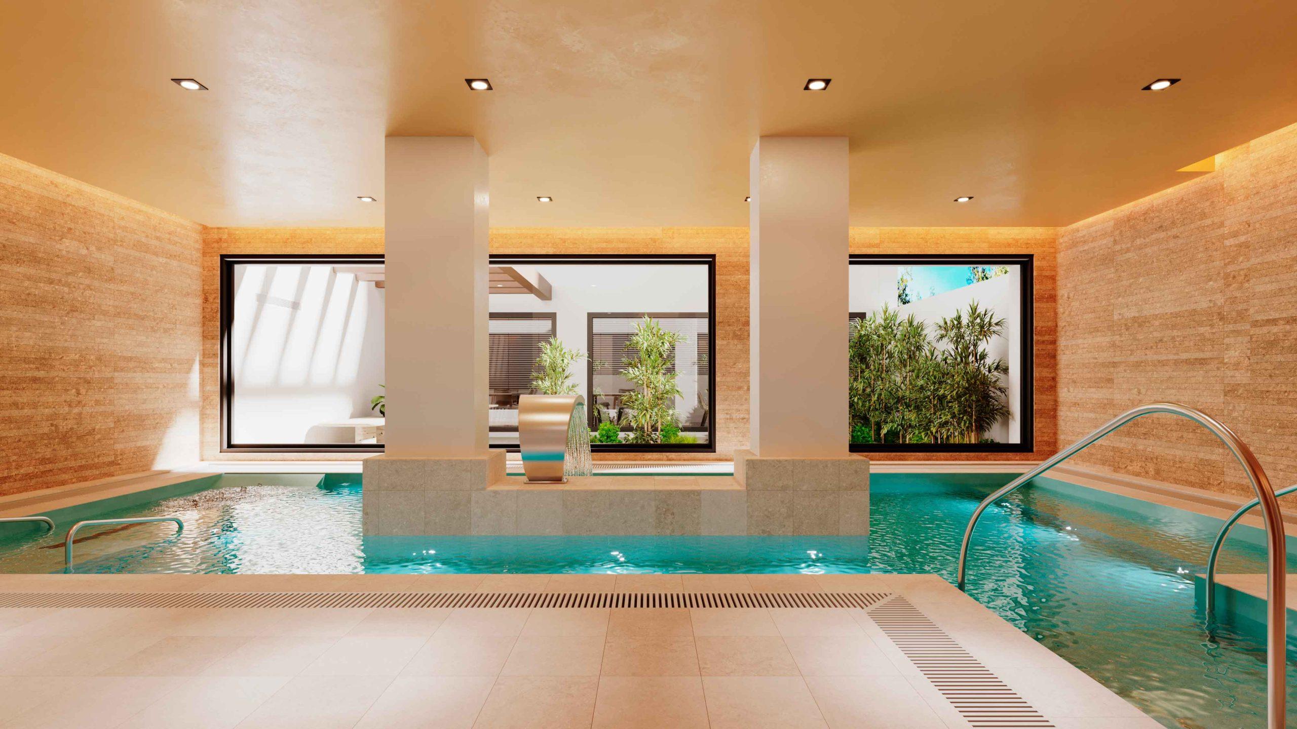 Fitted kitchen with modern units in top-floor new-build apartment, Las Mesas, Estepona