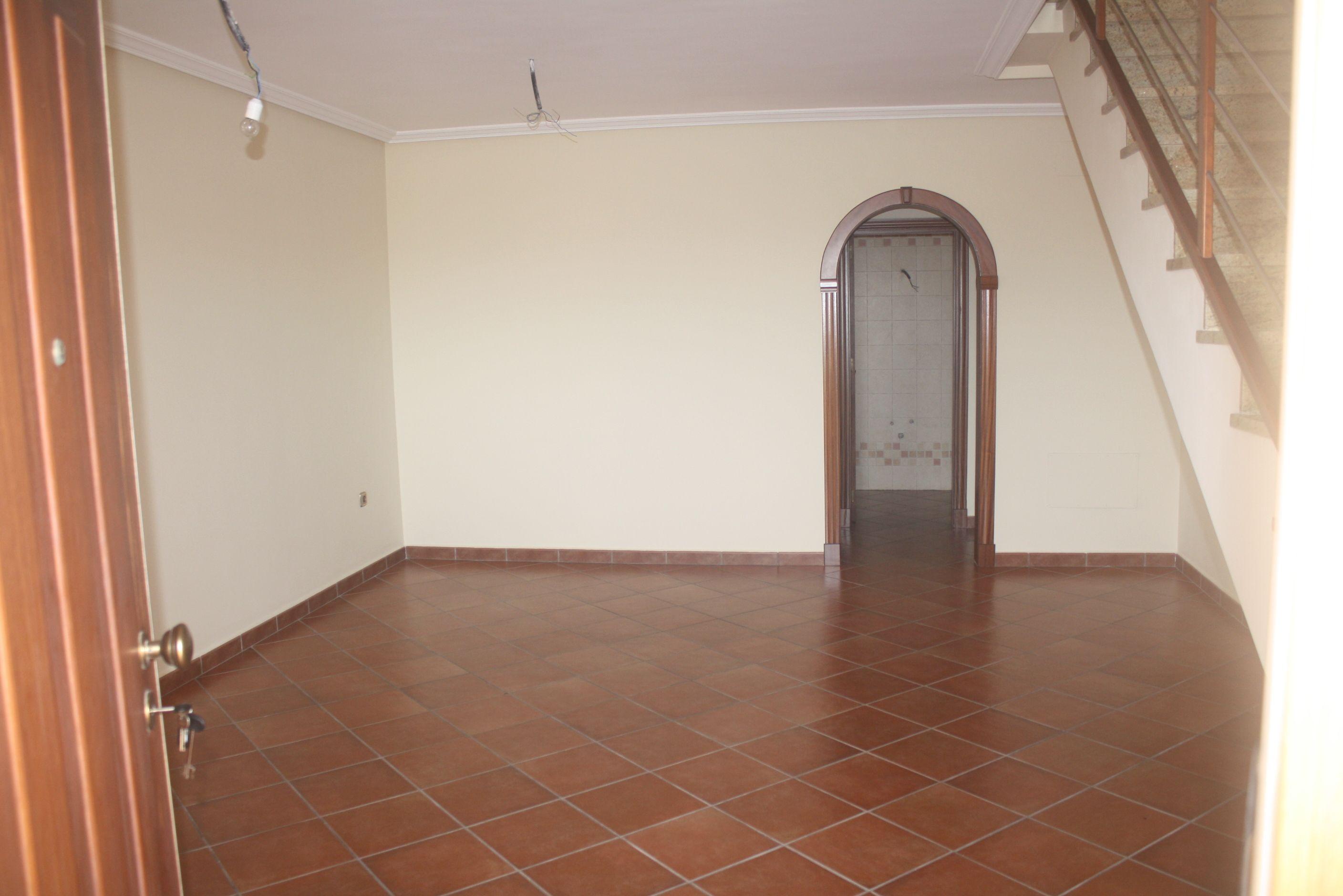 Front entrance door and approach path, new-build townhouse, Los Balcones, Torrevieja