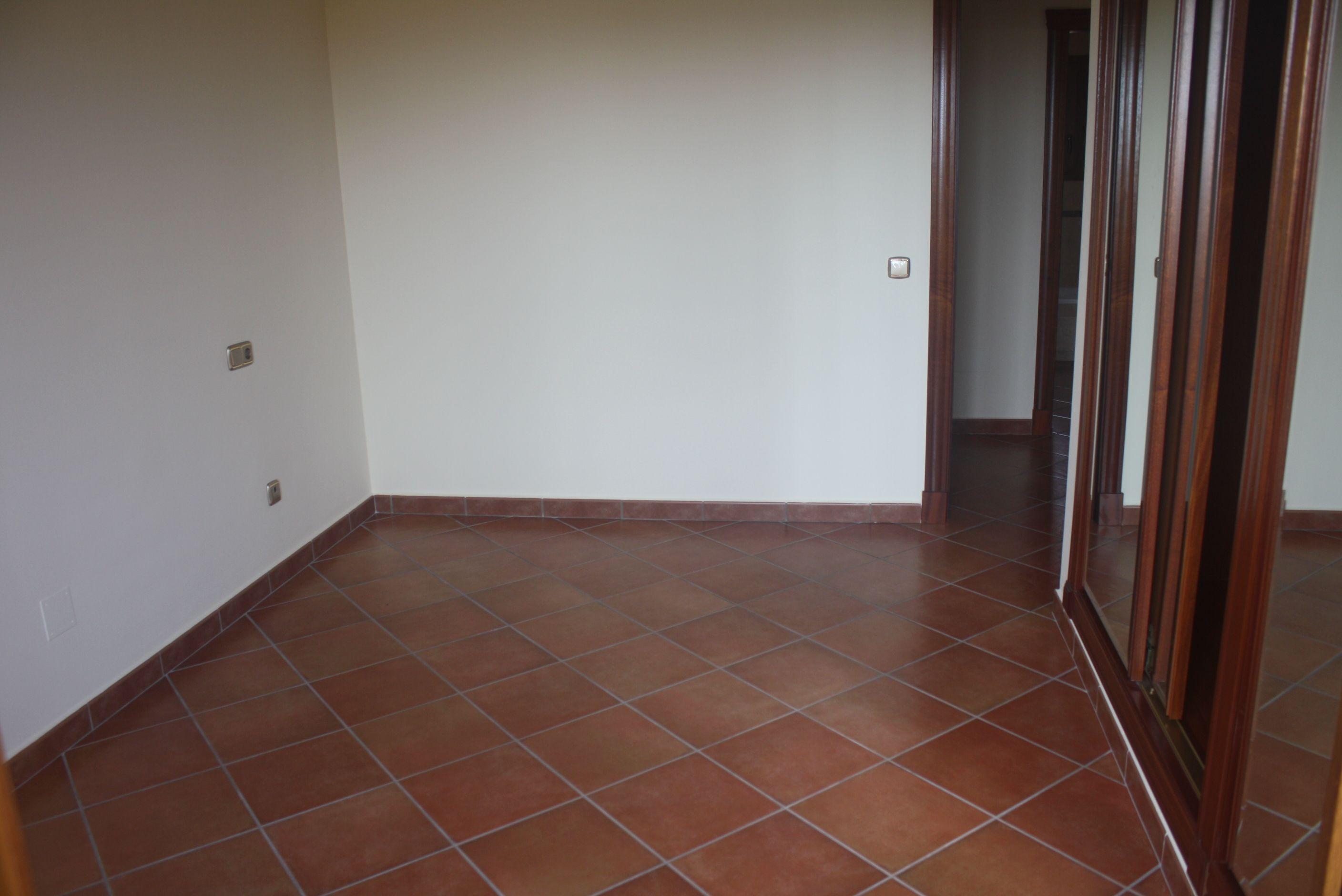 Bedroom interior with built-in wardrobe storage, new-build townhouse, Los Balcones, Torrevieja