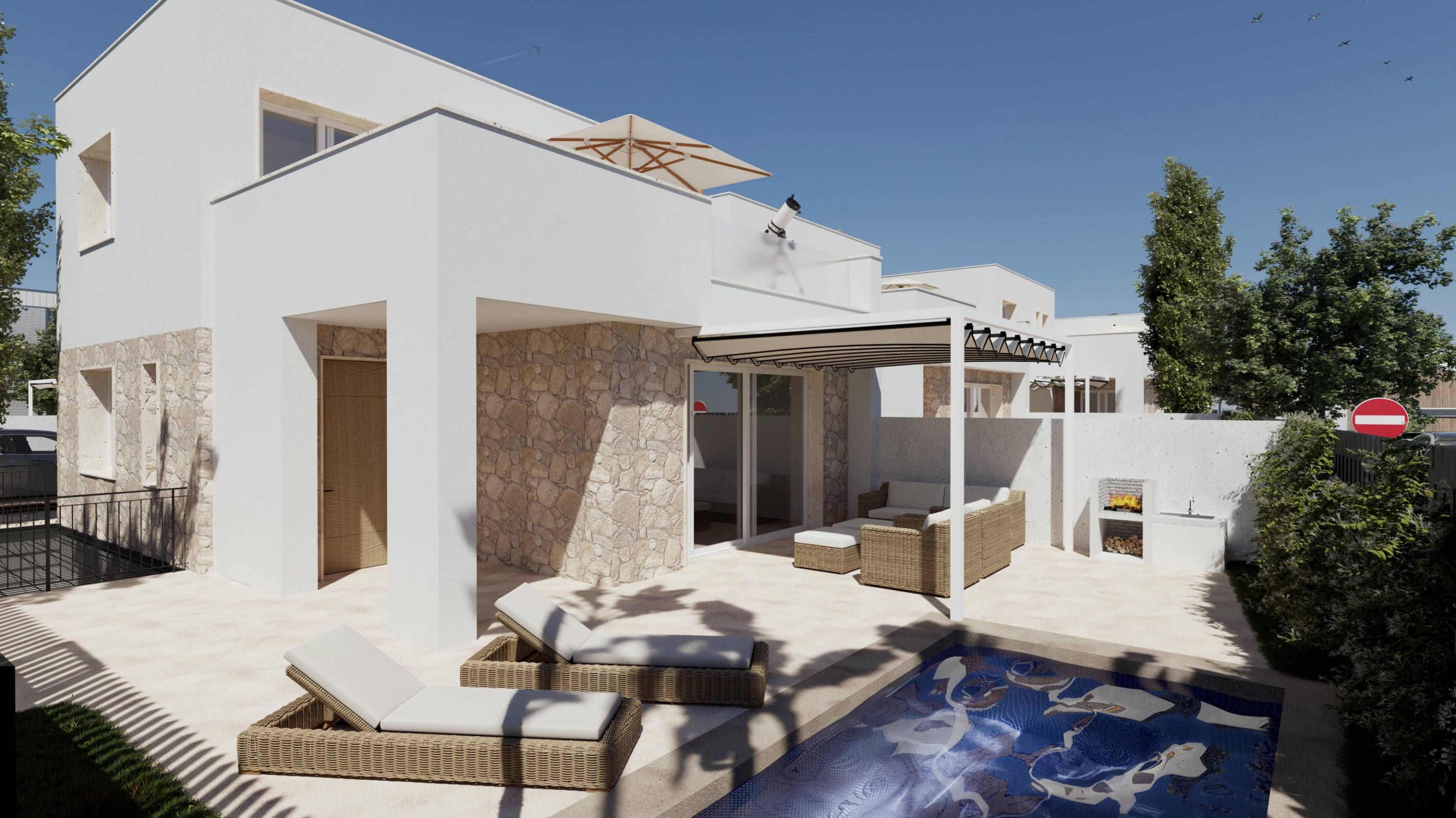 Villa for sale in Pueblo 6, Hondón de las Nieves - exterior view of new-build property
