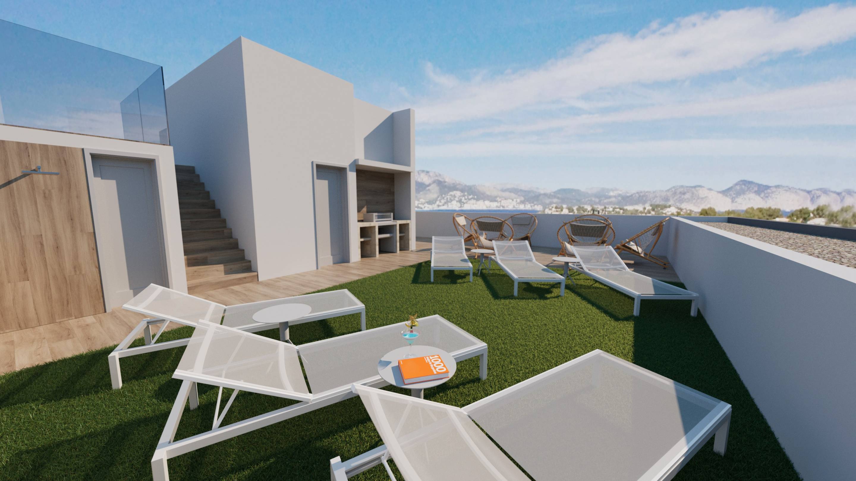 Floor plan of 82m2 2-bedroom apartment, Centro, Torrevieja
