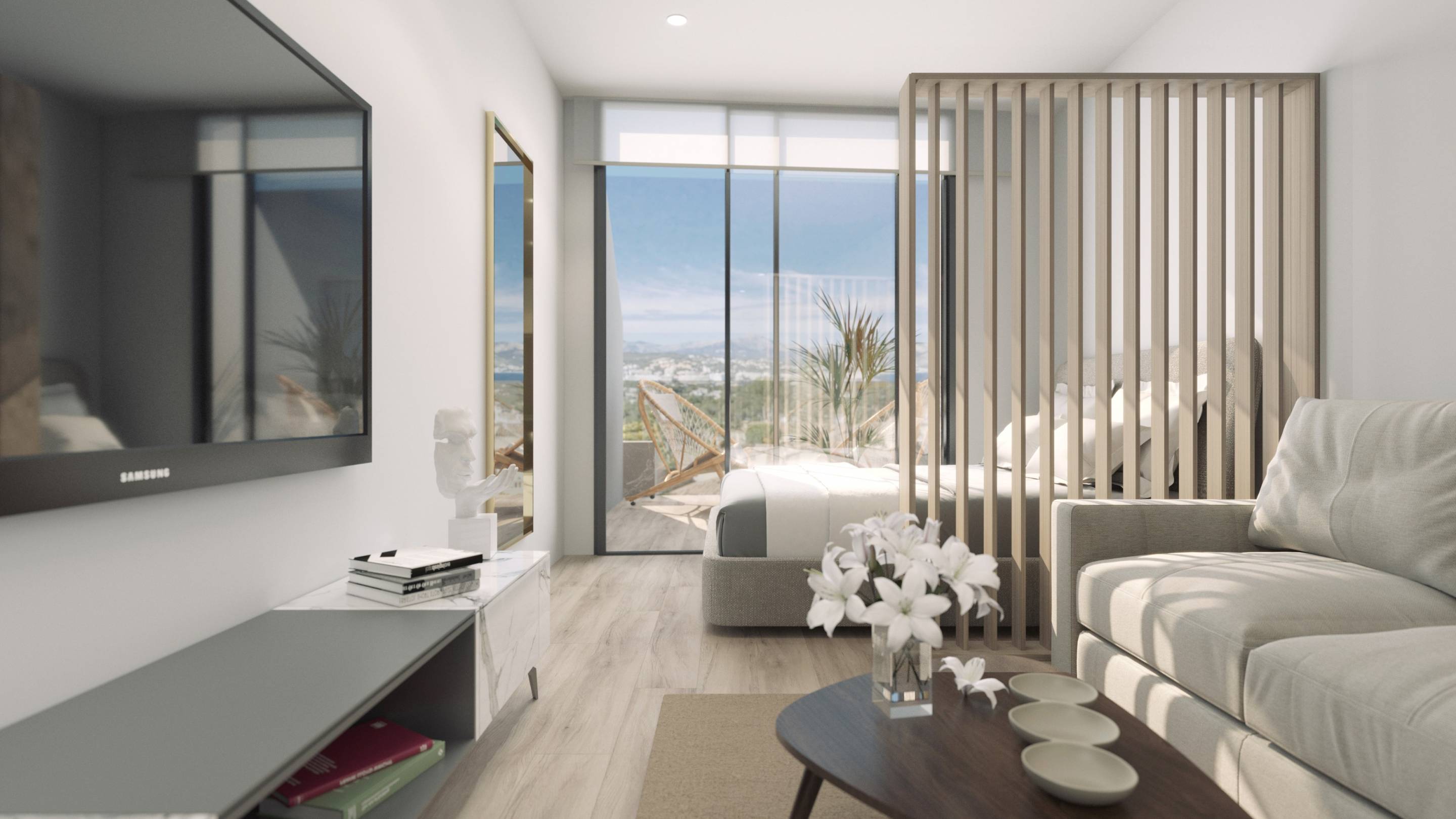 Lounge area with sofa in first-floor 2-bedroom apartment, Centro, Torrevieja