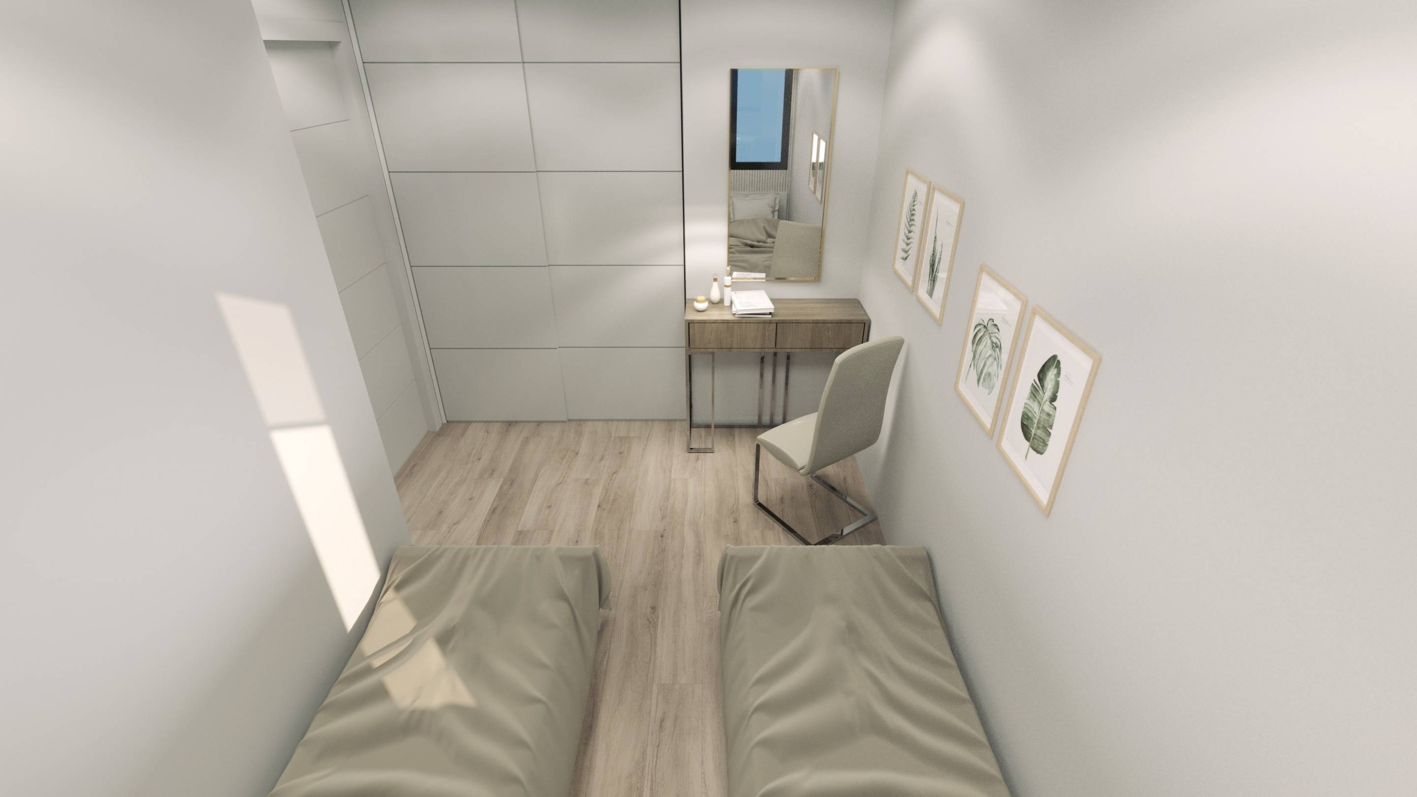 Natural light through bedroom window in new-build apartment, Centro, Torrevieja