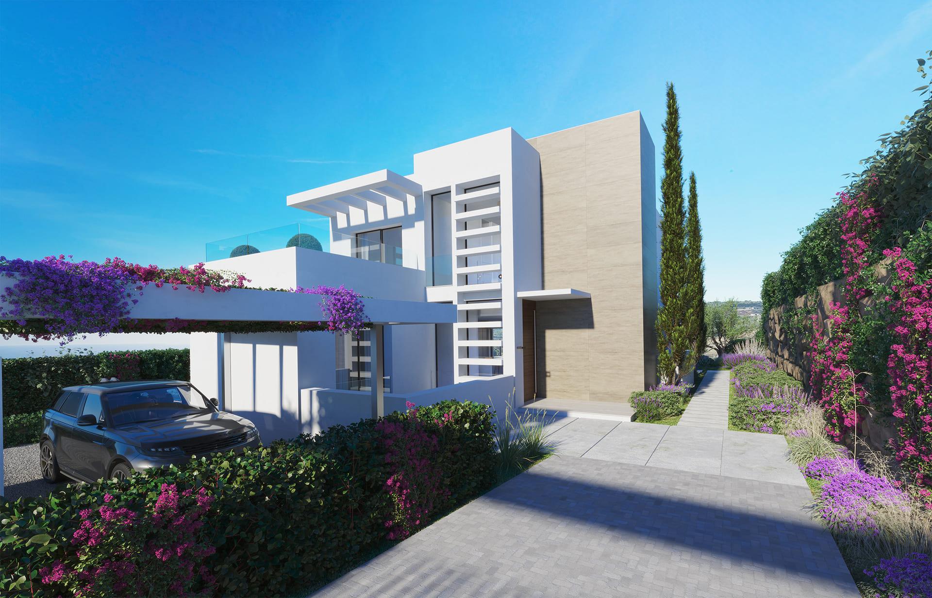 Dining area in 3-bedroom new-build villa, Estepona Golf, Estepona