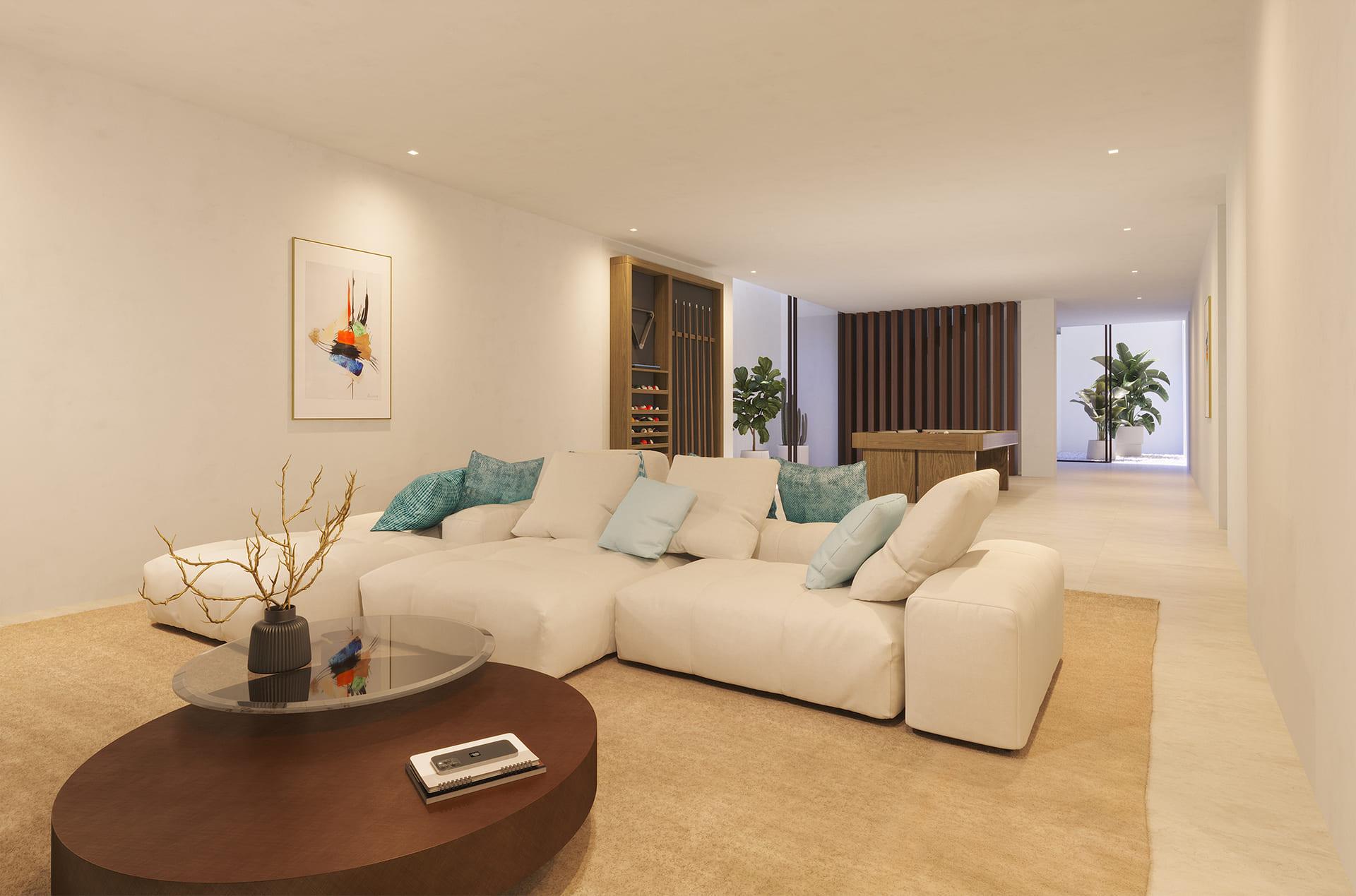 En-suite bathroom in 3-bedroom new-build villa, Estepona Golf, Estepona