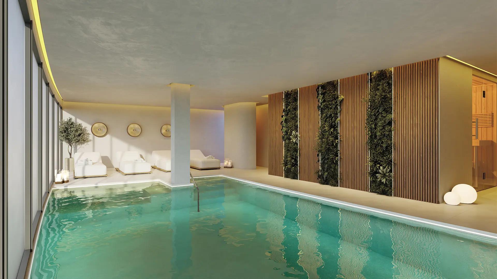 Fitted kitchen with worktop and storage units in 3-bedroom new-build apartment, El Higuerón
