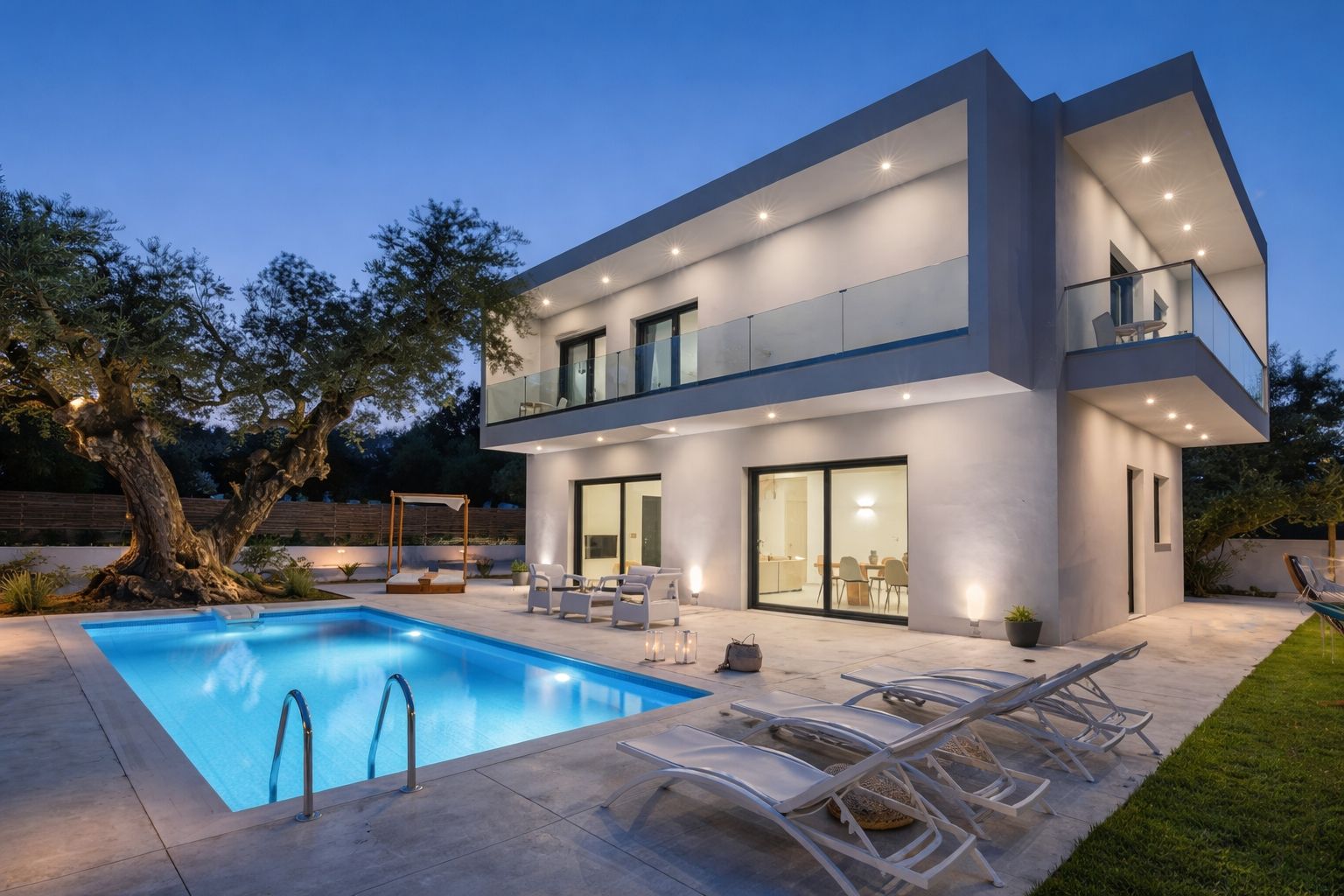 CGI render of new-build villa exterior, Whater Gardens, Estepona