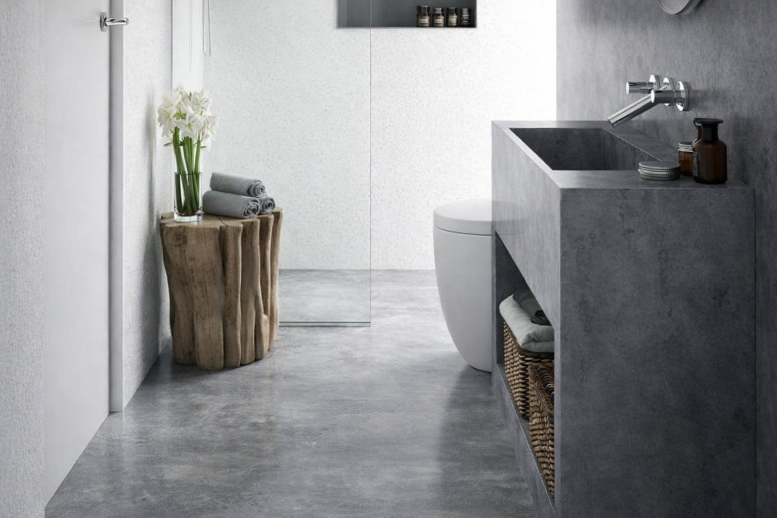 Third bathroom interior in new-build villa, Whater Gardens, Estepona