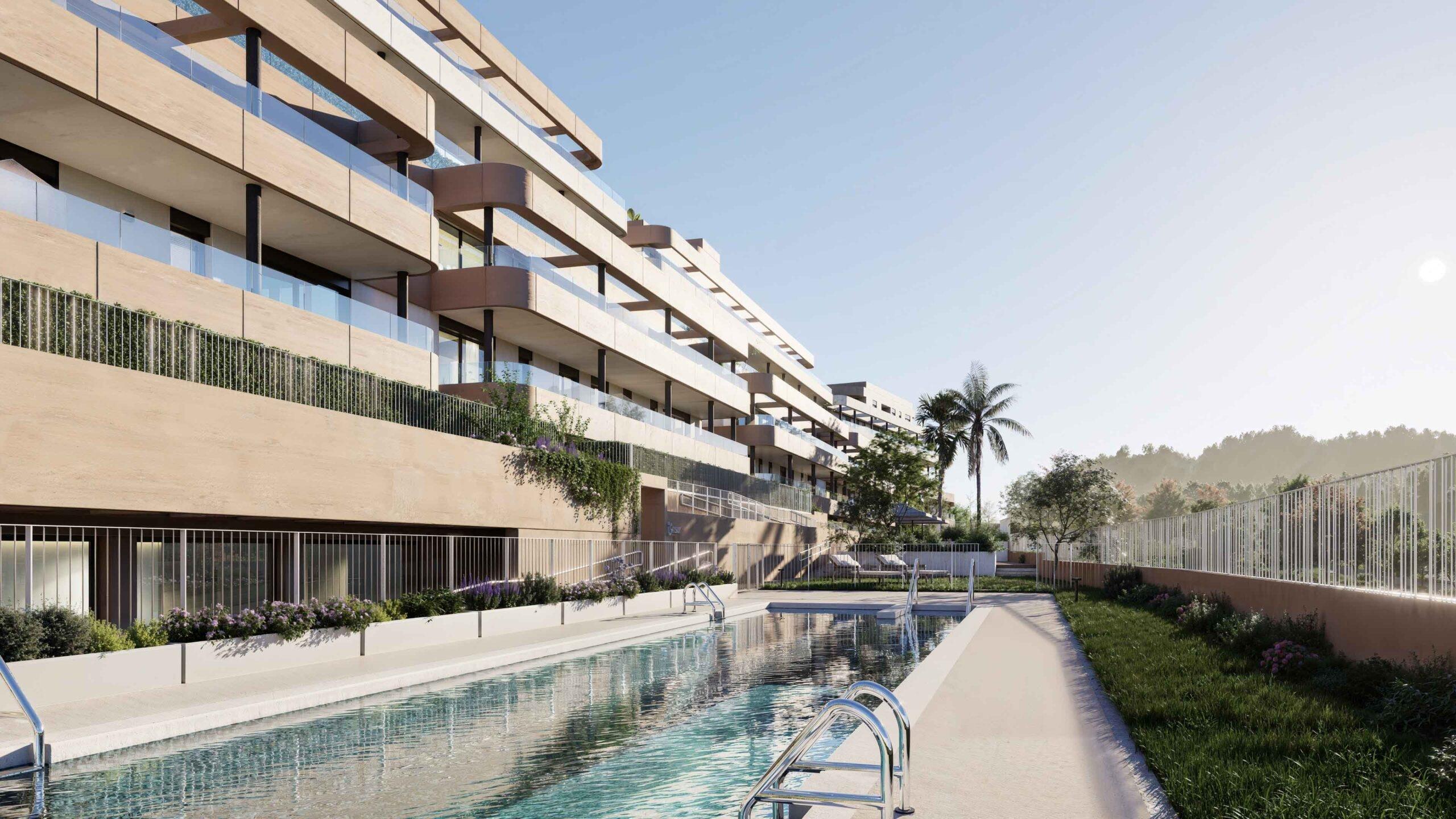 Hallway and entrance in 1-bedroom new-build apartment, Estepona Golf, Estepona