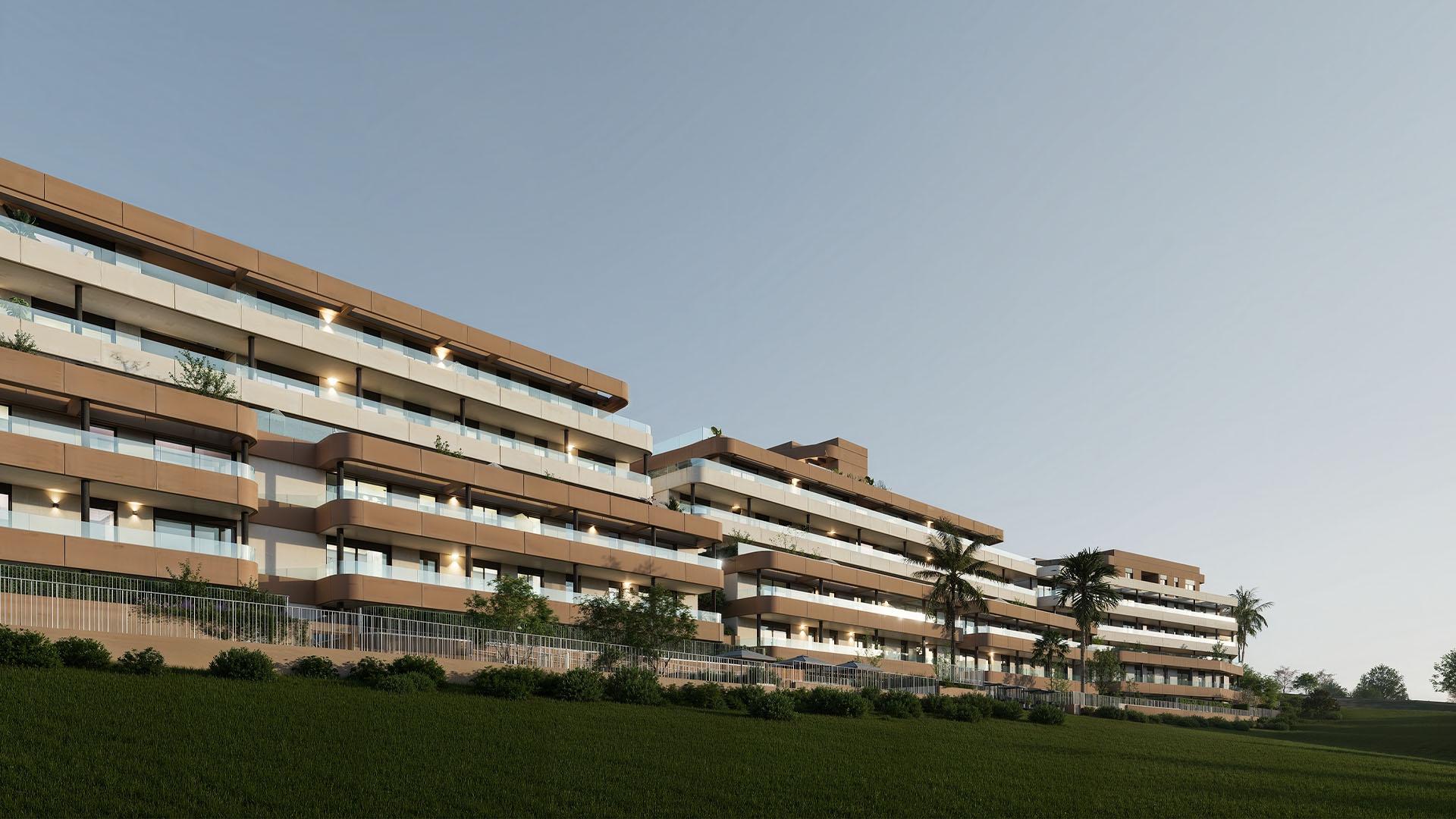 Floor plan showing 51 m2 layout of apartment, Estepona Golf, Estepona