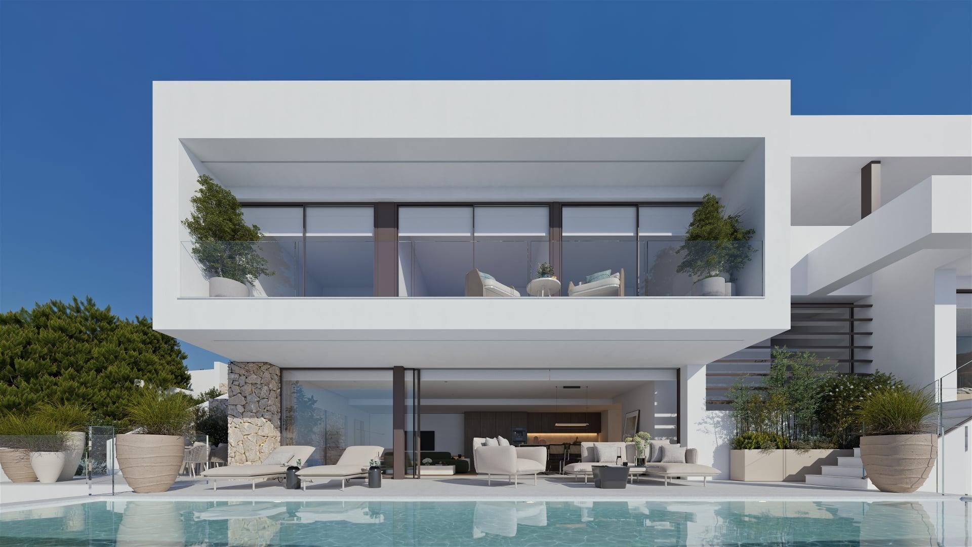 Kitchen worktop and units in 4-bedroom new-build villa, Altea La Nova