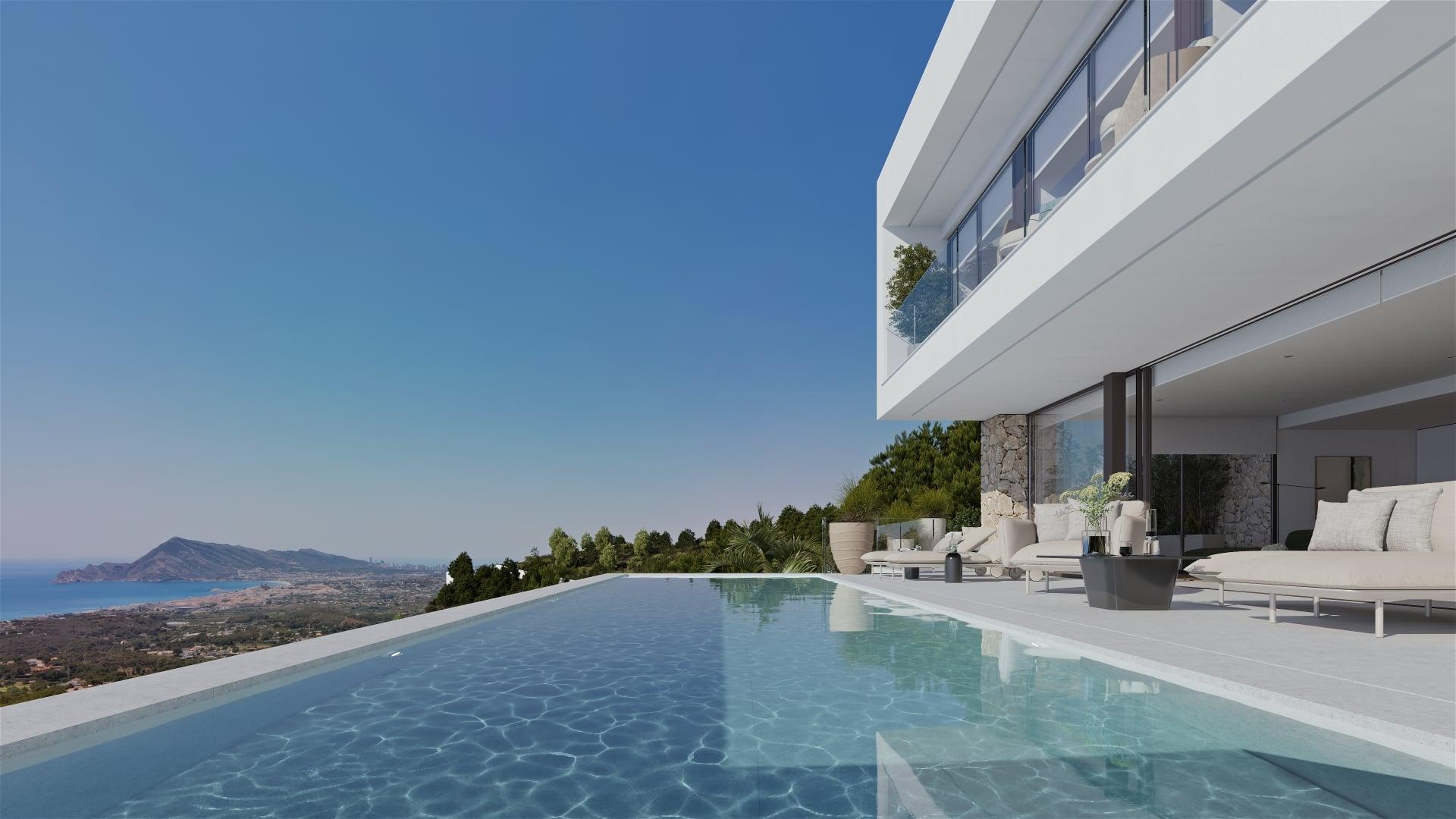 Principal bedroom in new-build villa, Altea La Nova, Altea
