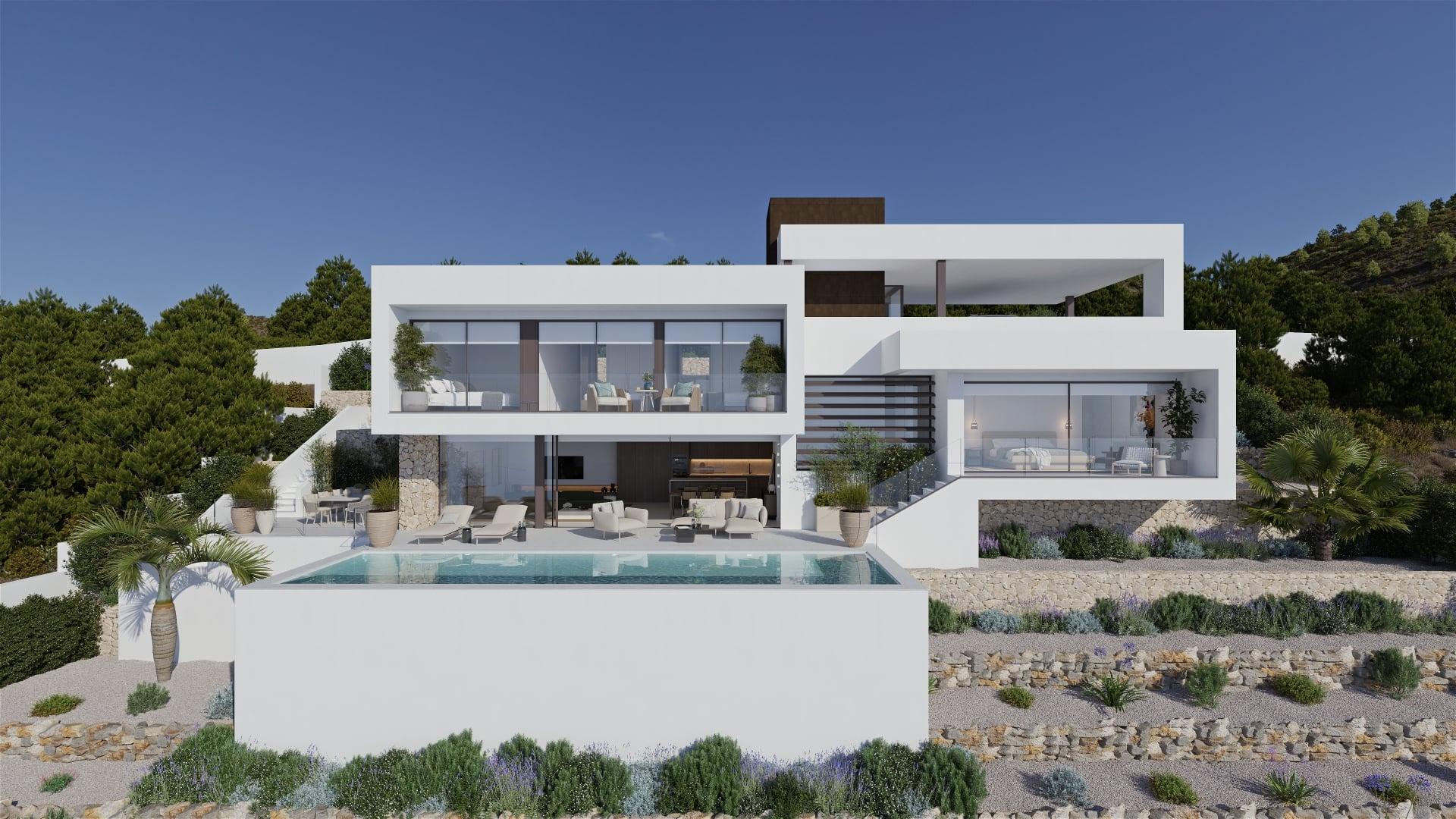 Bedroom with integrated storage in 4-bedroom villa, Altea La Nova