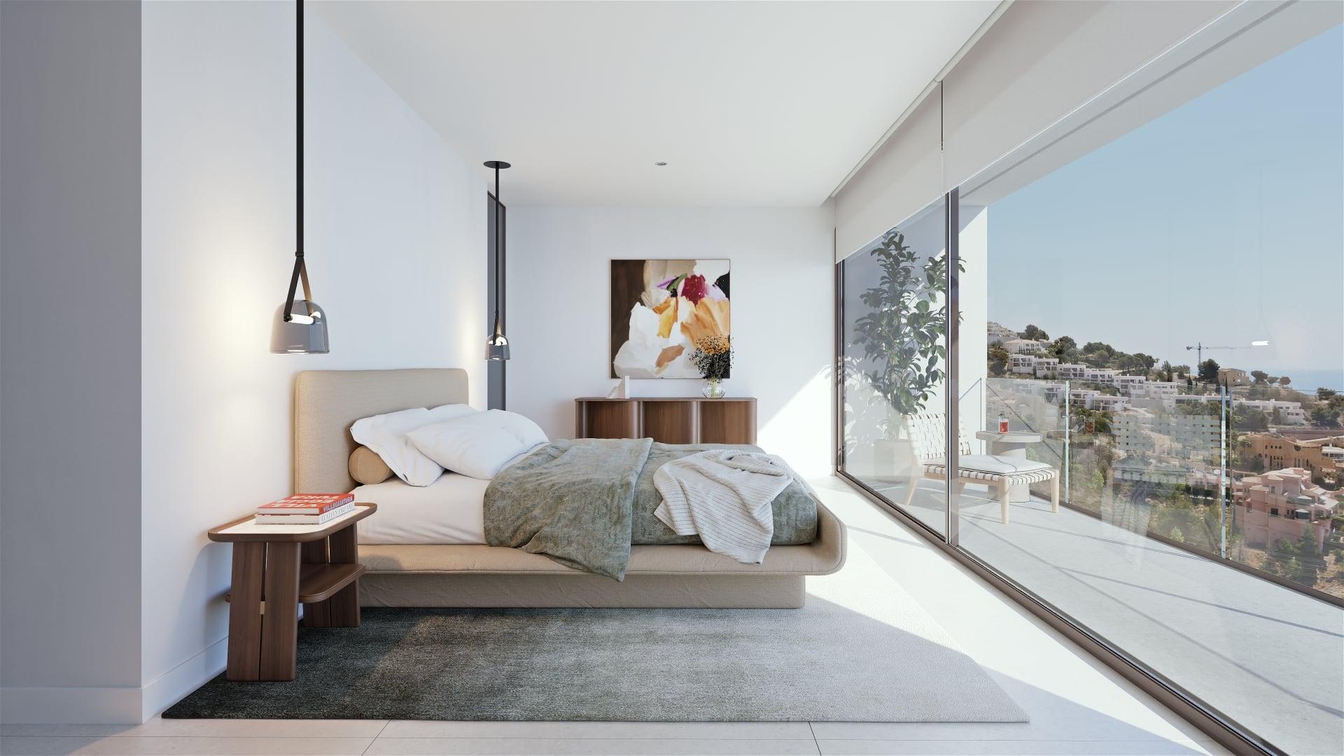Upper-floor landing in 4-bedroom new-build villa, Altea La Nova