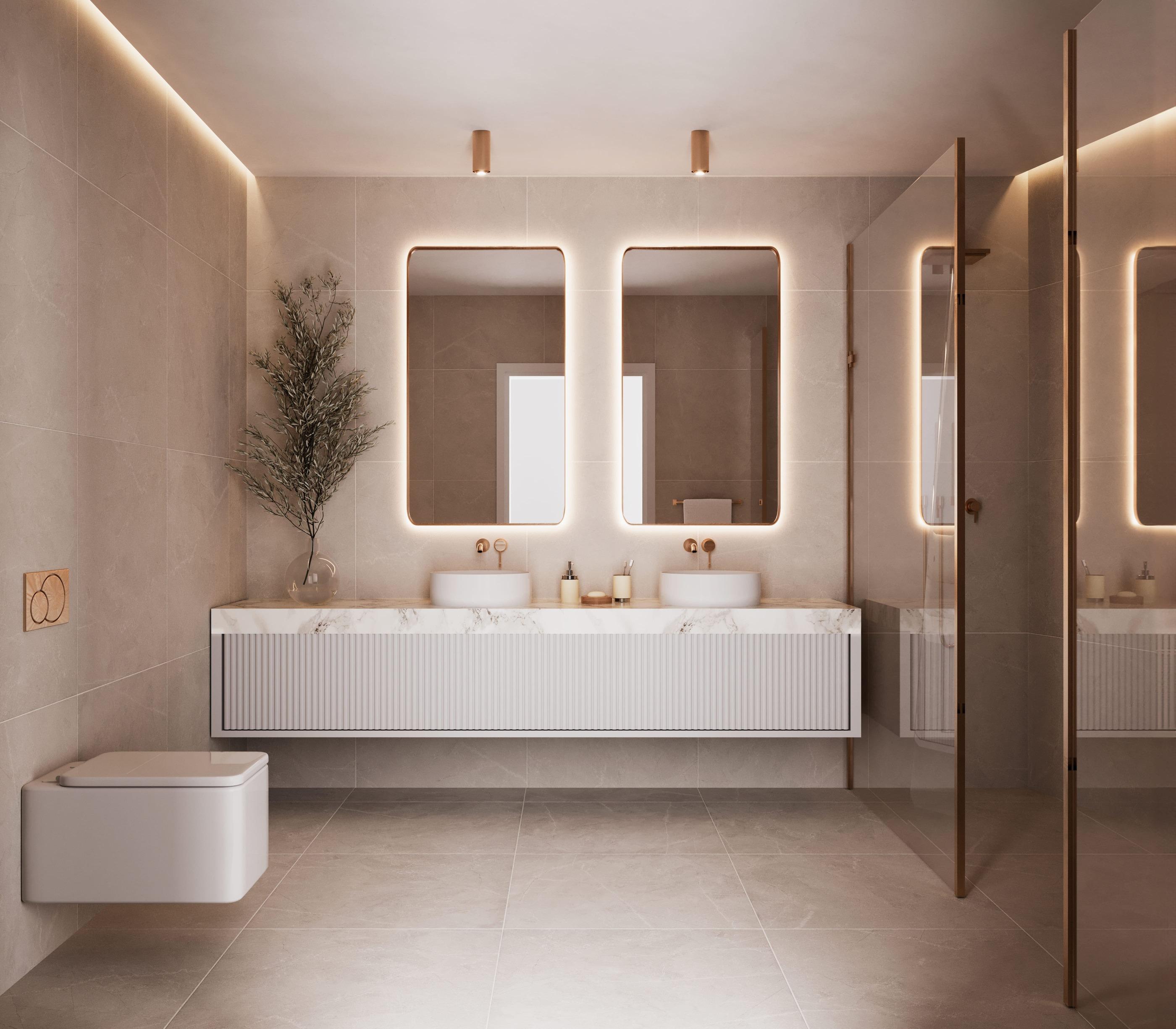 Kitchen in new-build penthouse on fourth floor, San Pedro, Marbella