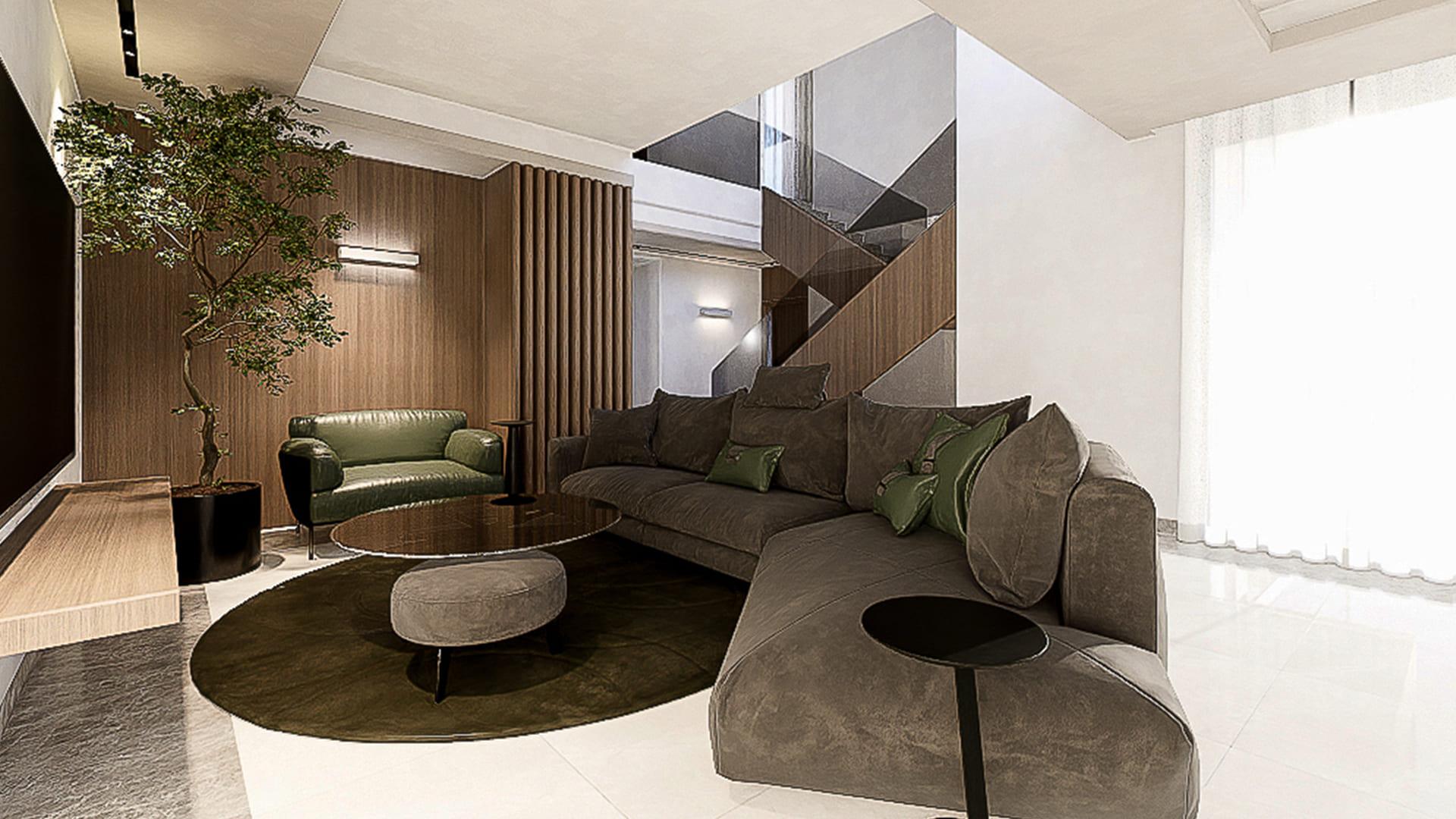 Third bedroom interior in new-build villa, Sierra Cortina, Finestrat