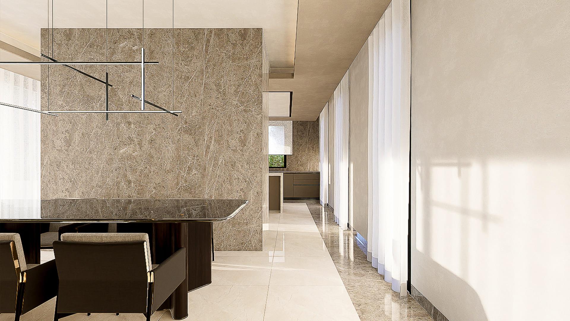 En-suite bathroom with fitted fixtures in new-build villa, Sierra Cortina, Finestrat