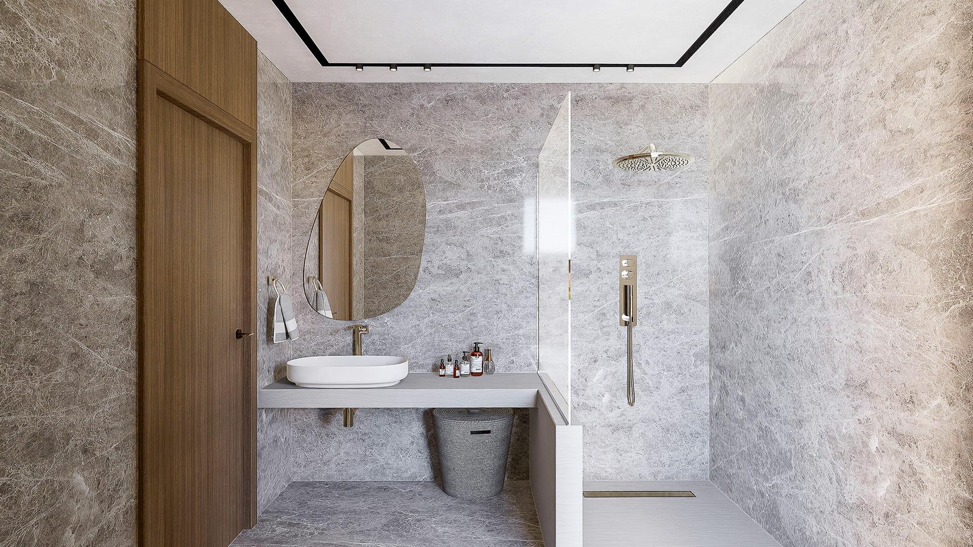 Second bathroom in new-build villa, Sierra Cortina, Finestrat