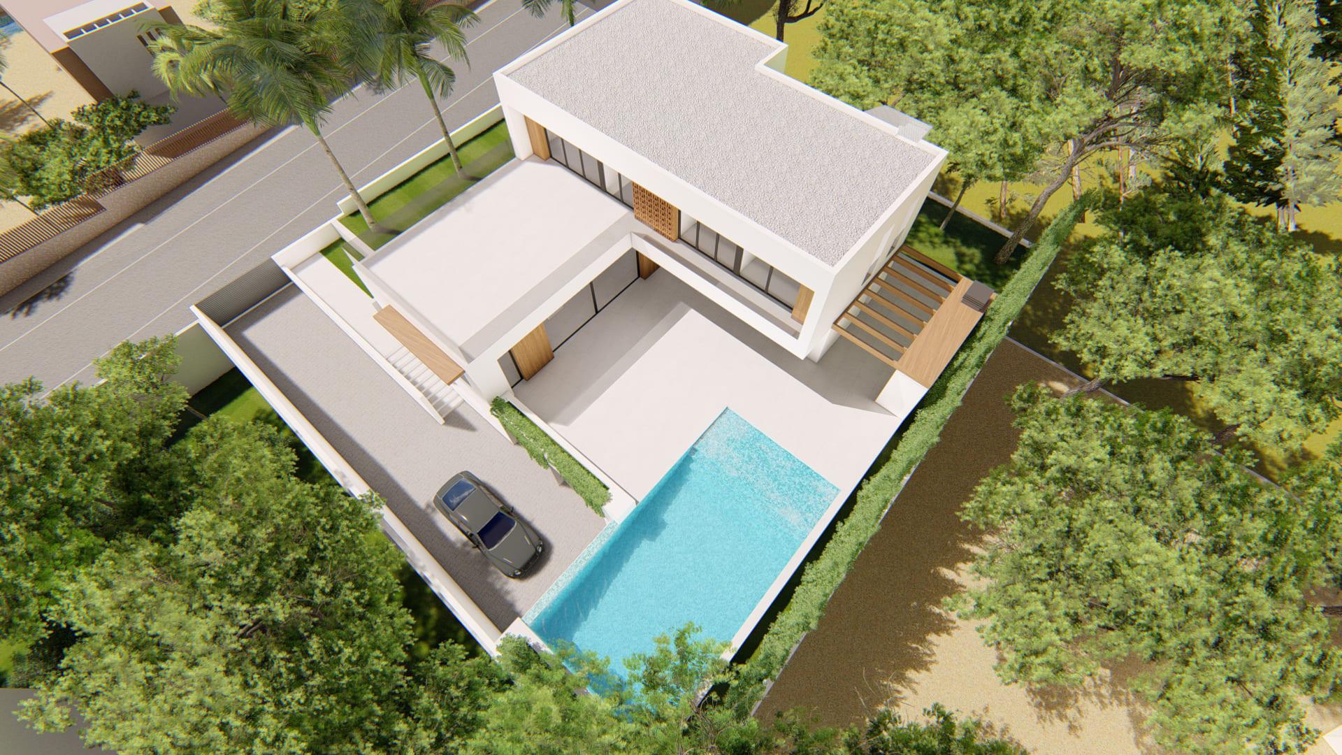 Rooftop solarium with open sky above new-build villa, Sierra Cortina, Finestrat