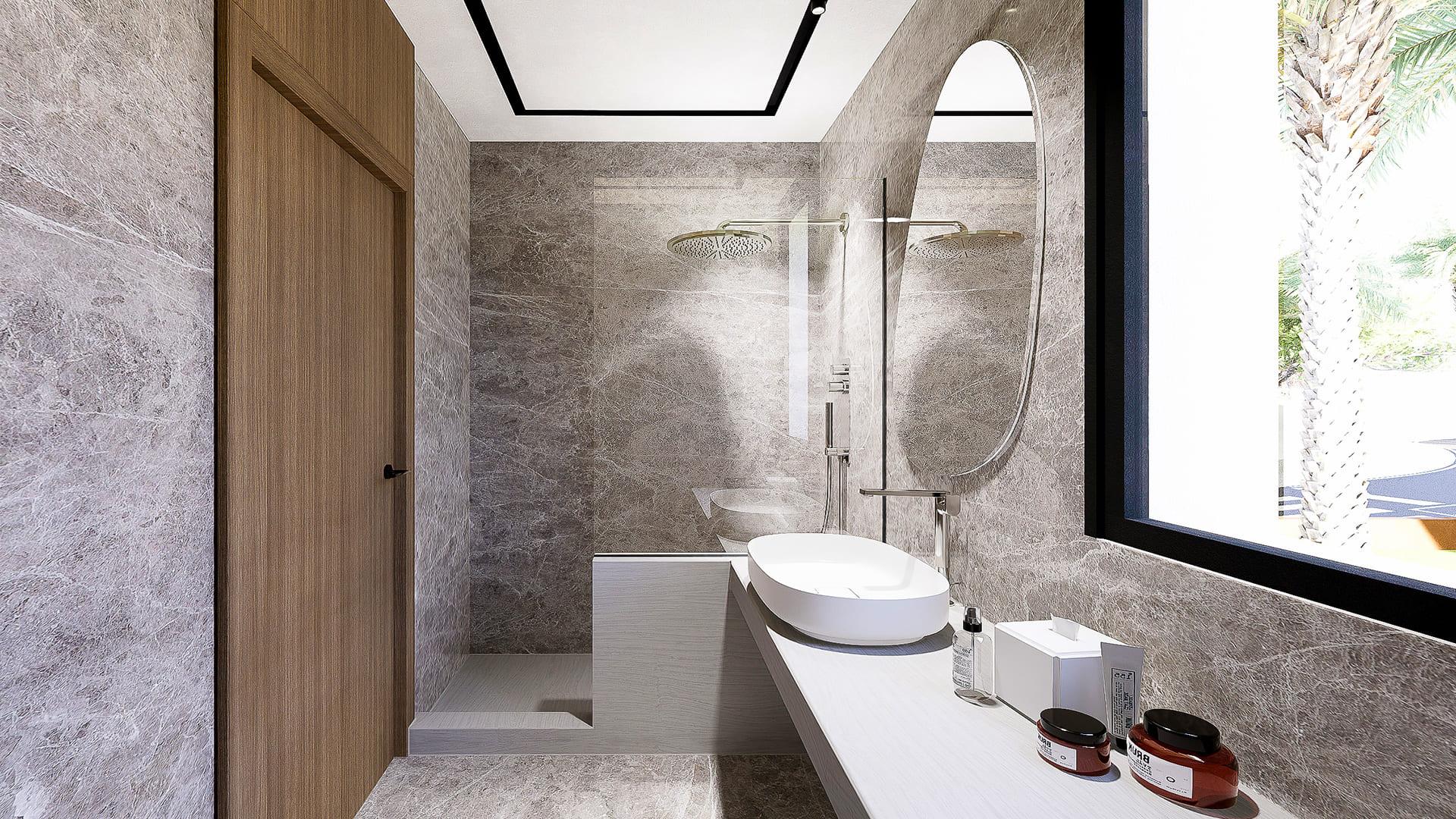 Master bedroom in new-build 6-bedroom villa, Sierra Cortina, Finestrat