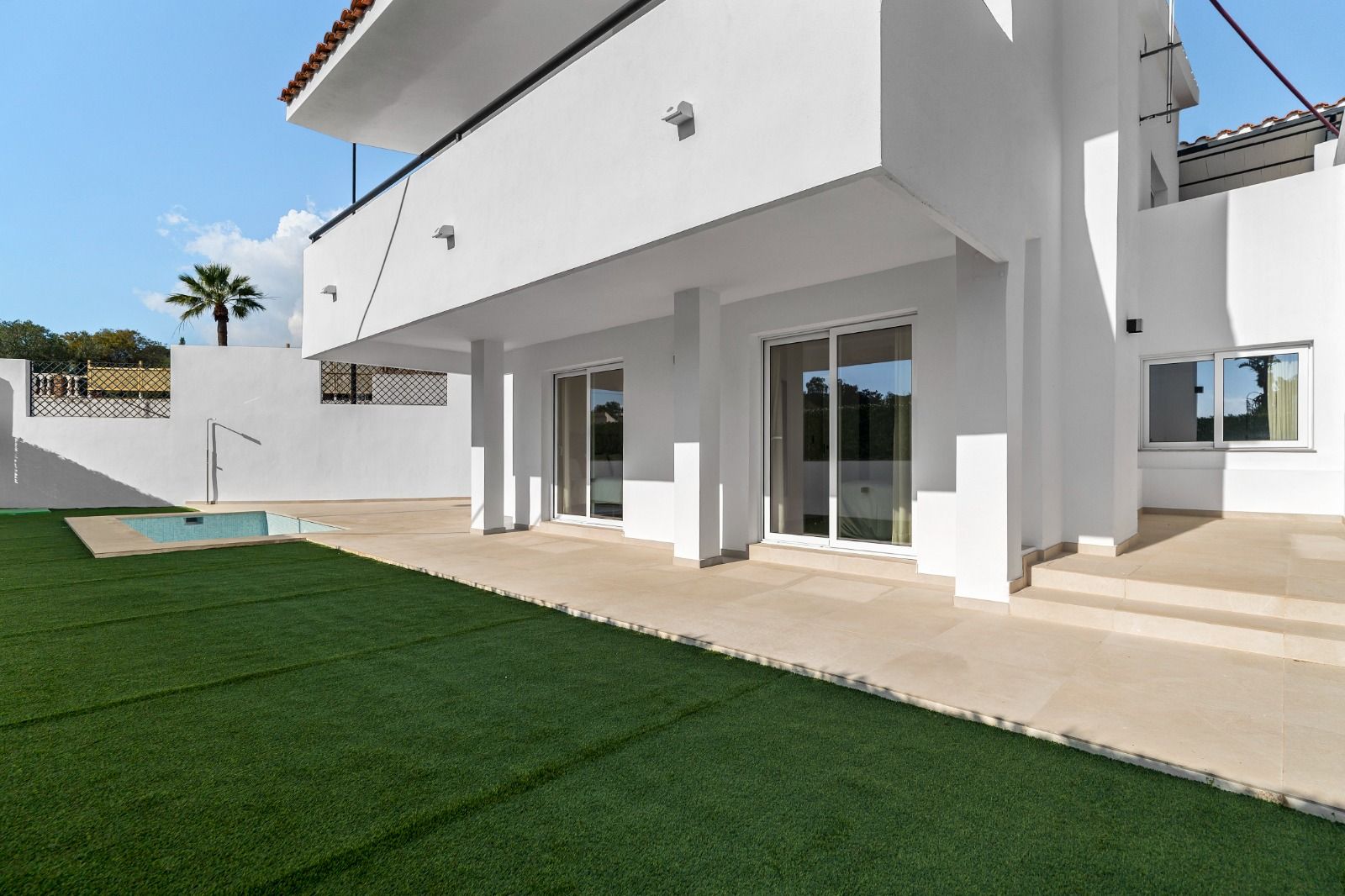 Bathroom fittings and tiling in new-build villa, Mijas Pueblo, Mijas