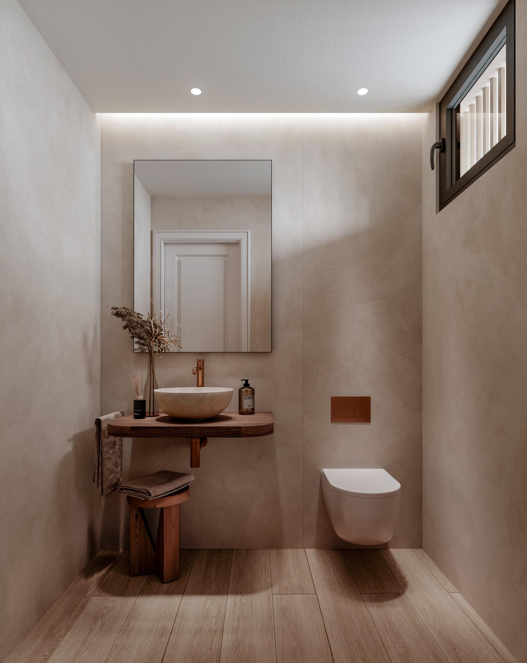 Fitted kitchen with island unit and integrated cabinetry in new-build penthouse, Malagueta, Málaga