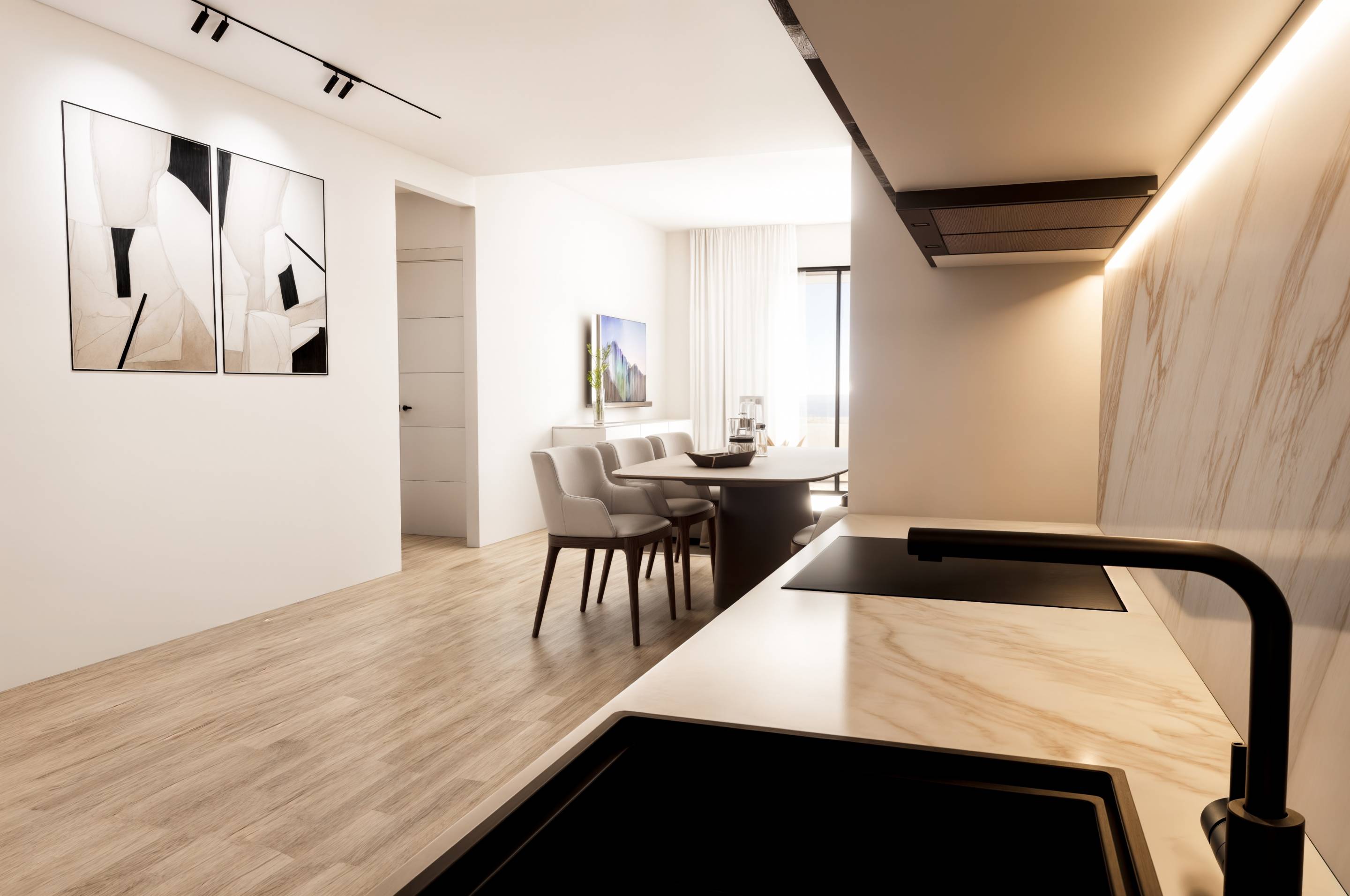 Storage corridor in Seascape Resort, Finestrat