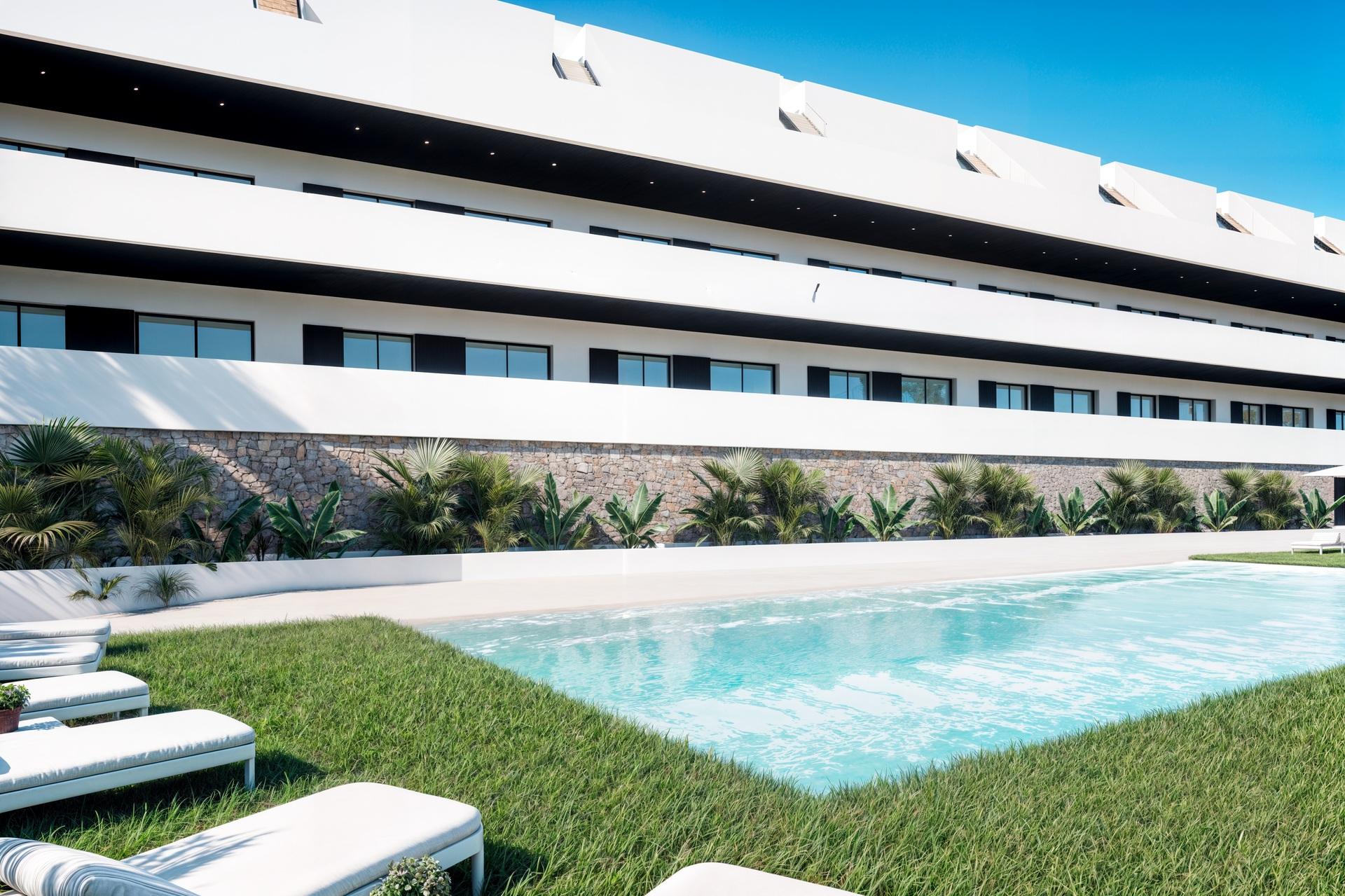 Parking level interior at Seascape Resort, Finestrat