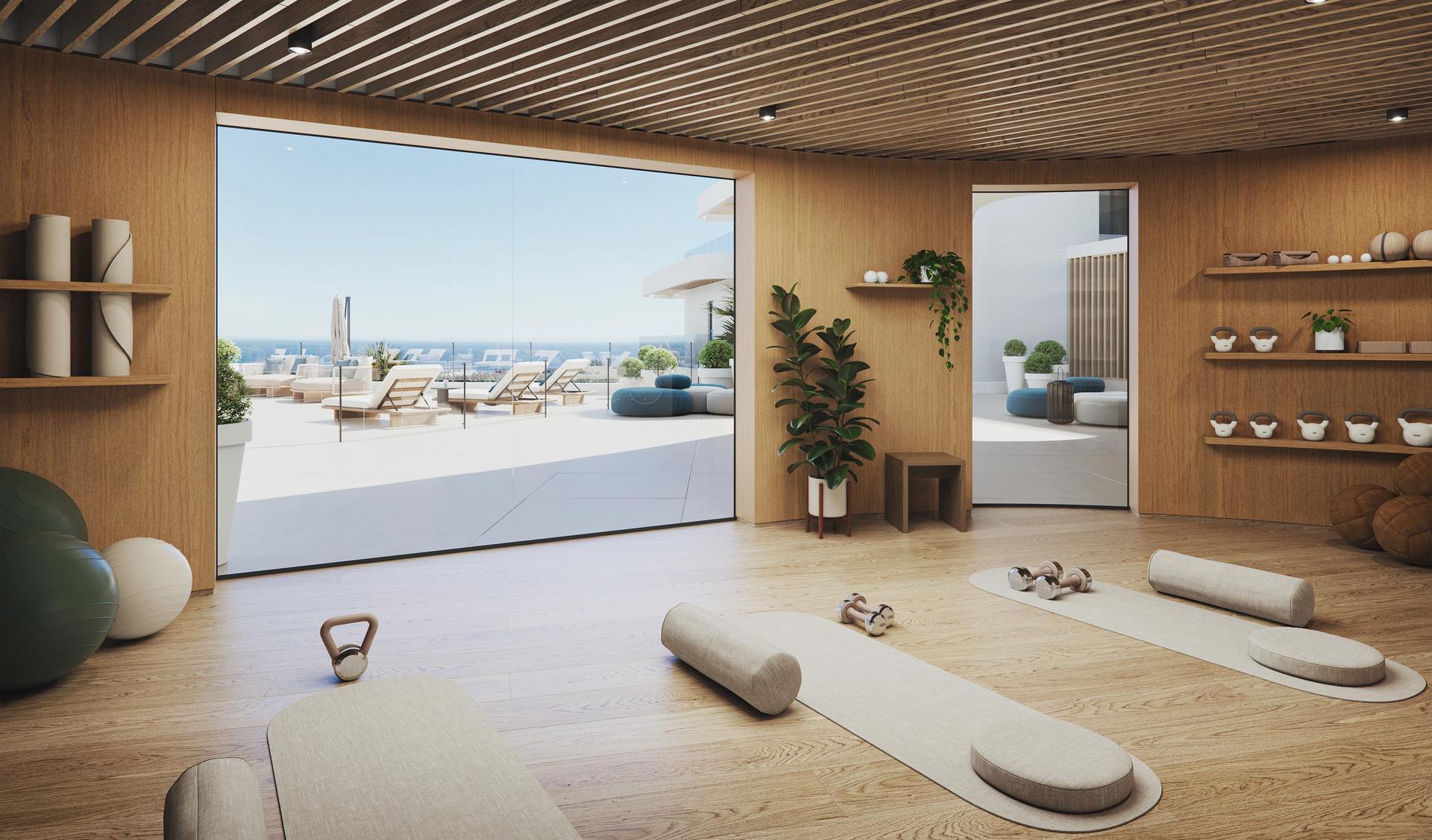 Double bedroom with built-in wardrobes in 4-bedroom apartment, Cerros del Águila