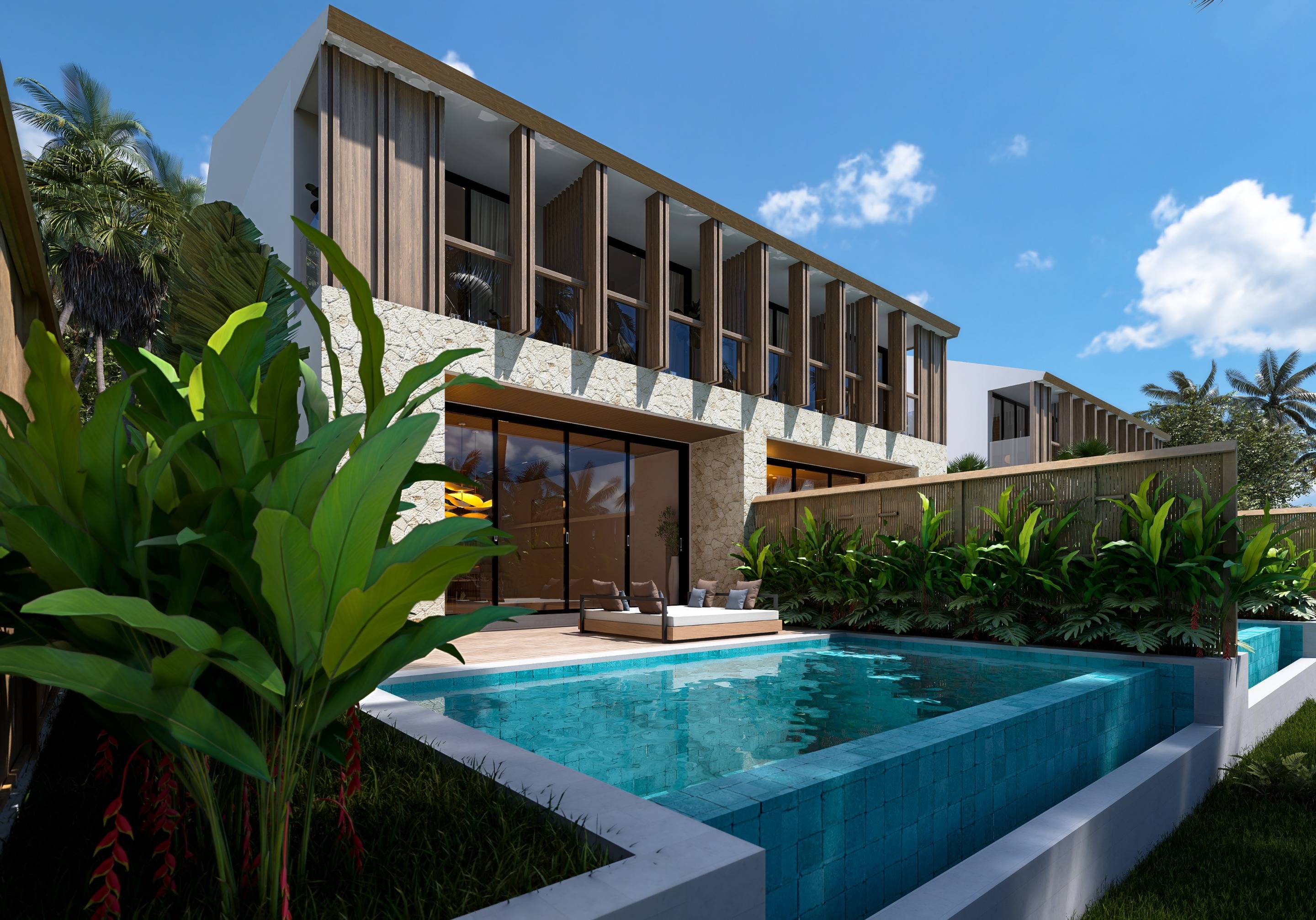 Living area in 3-bedroom villa, Tabanan, Bali
