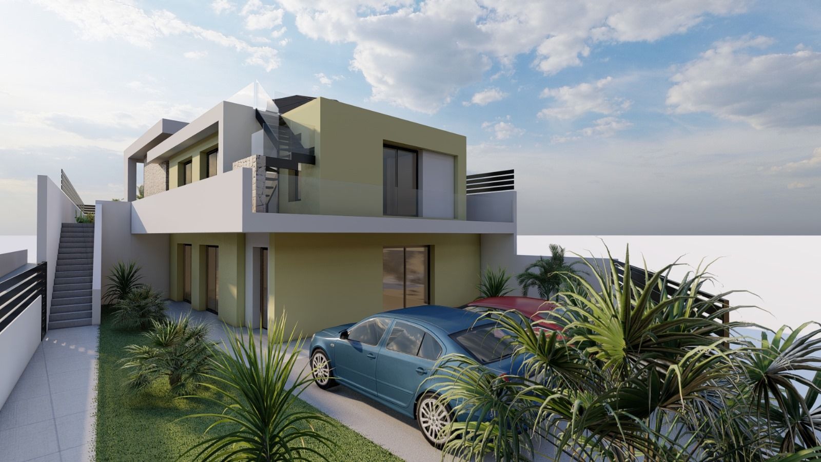 Kitchen with fitted units in new-build villa, Urbanización Perla del Mar, Orihuela