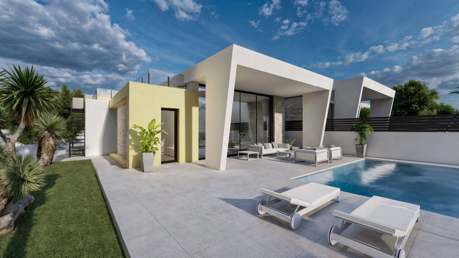 Third bedroom in new-build villa, Urbanización Perla del Mar, Orihuela