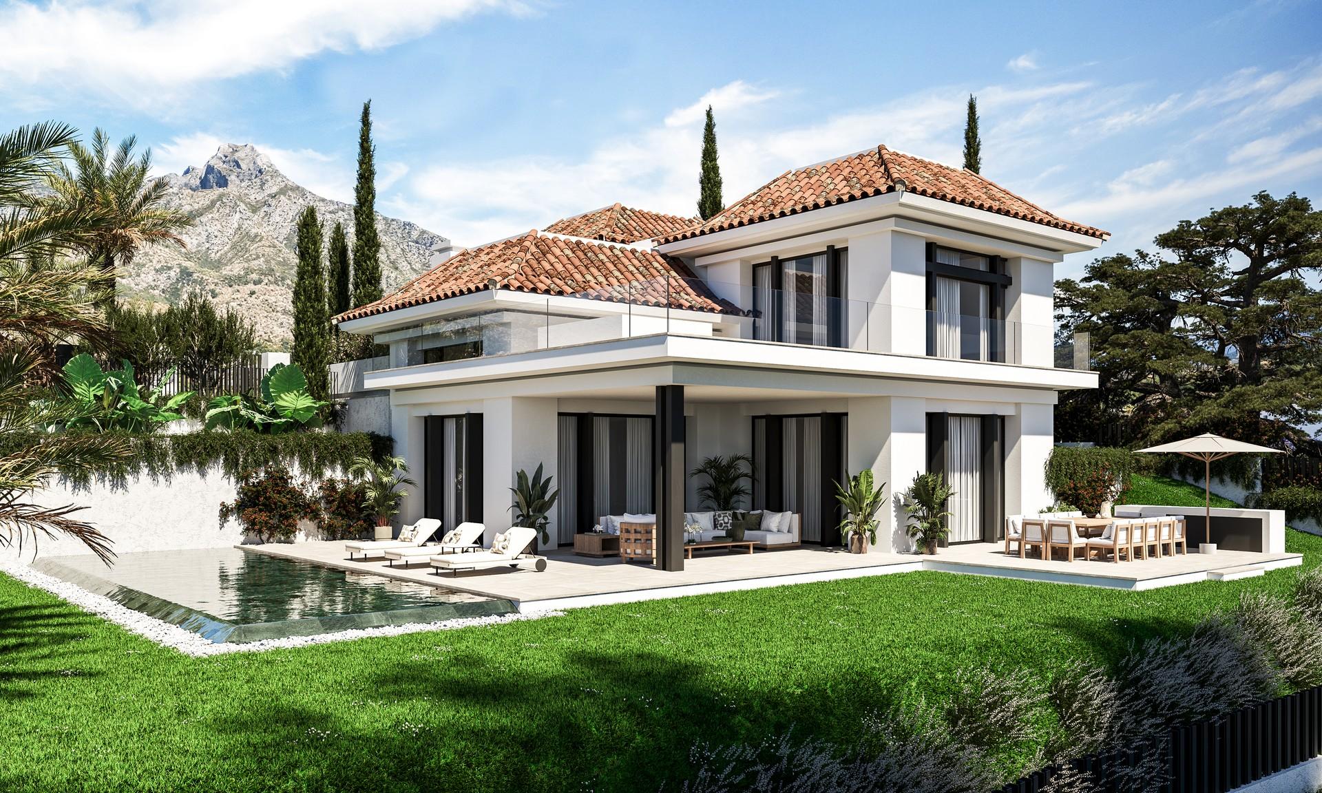 Third bedroom in 4-bedroom new-build villa, Nagüeles, Marbella