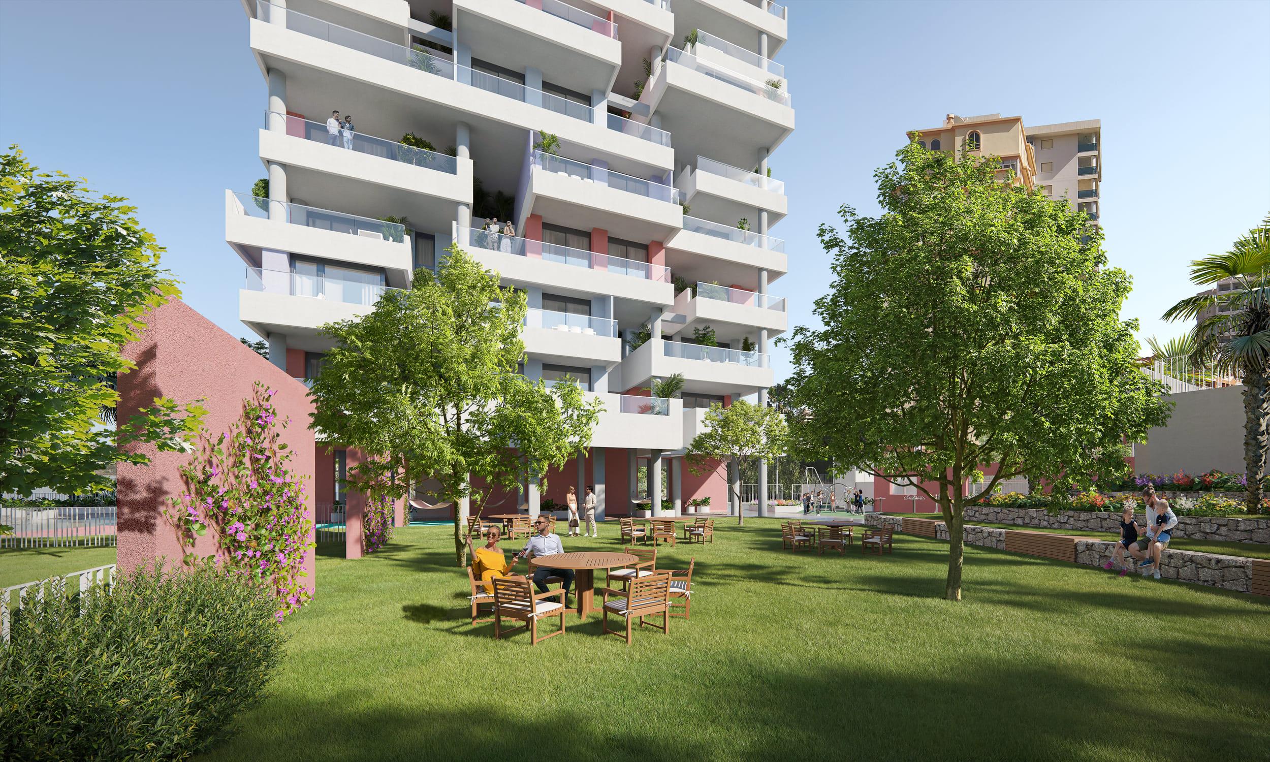 Underground or covered parking space in new-build complex, Ifach, Calpe