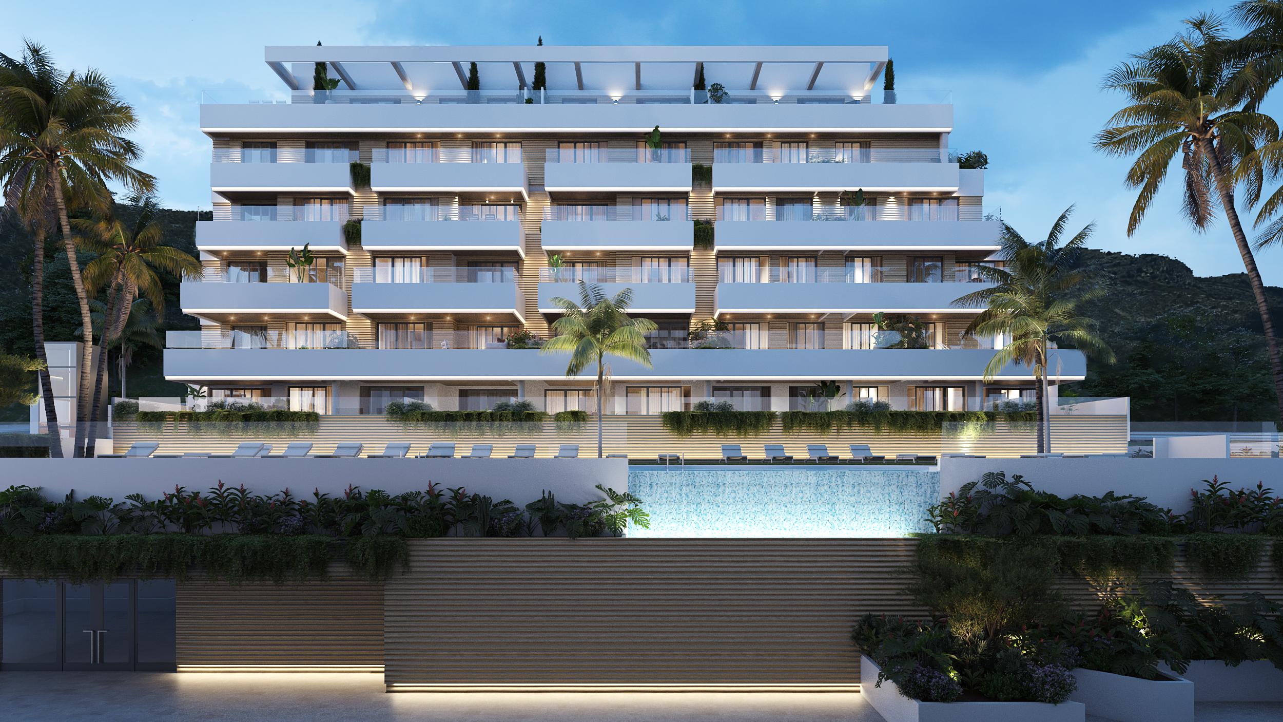 Show apartment living room with furnished layout, El Saltillo, Torremolinos