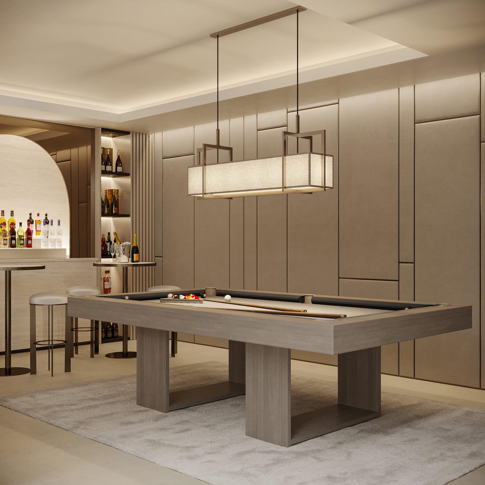 Kitchen island and cabinetry detail in 5-bedroom new-build villa, Nueva Andalucía