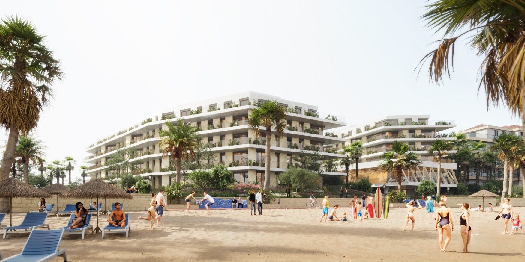 Bathroom with walk-in shower enclosure, new-build penthouse, Puerto de la Duquesa